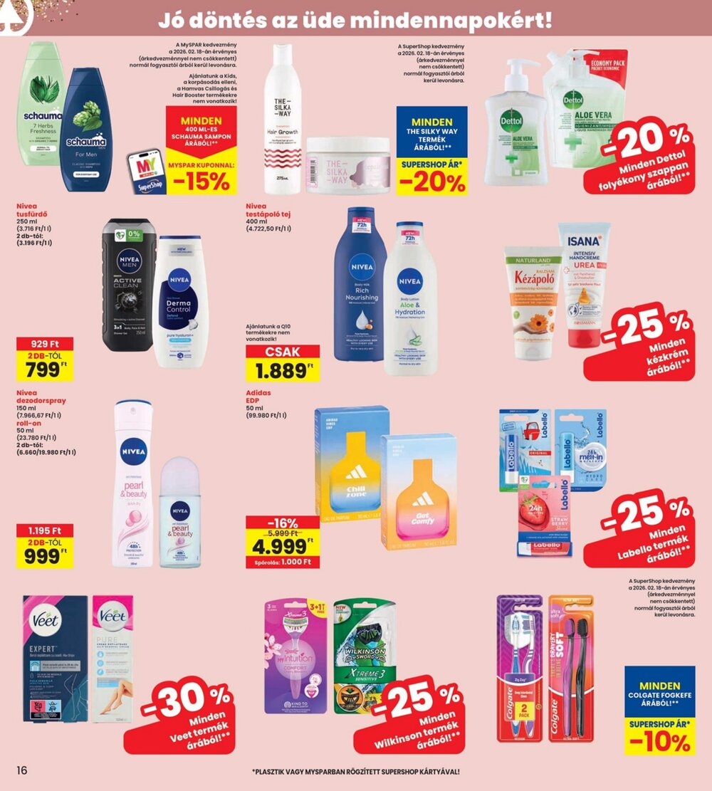 Interspar akciós újság 2026.02.19-től - 16. oldal.