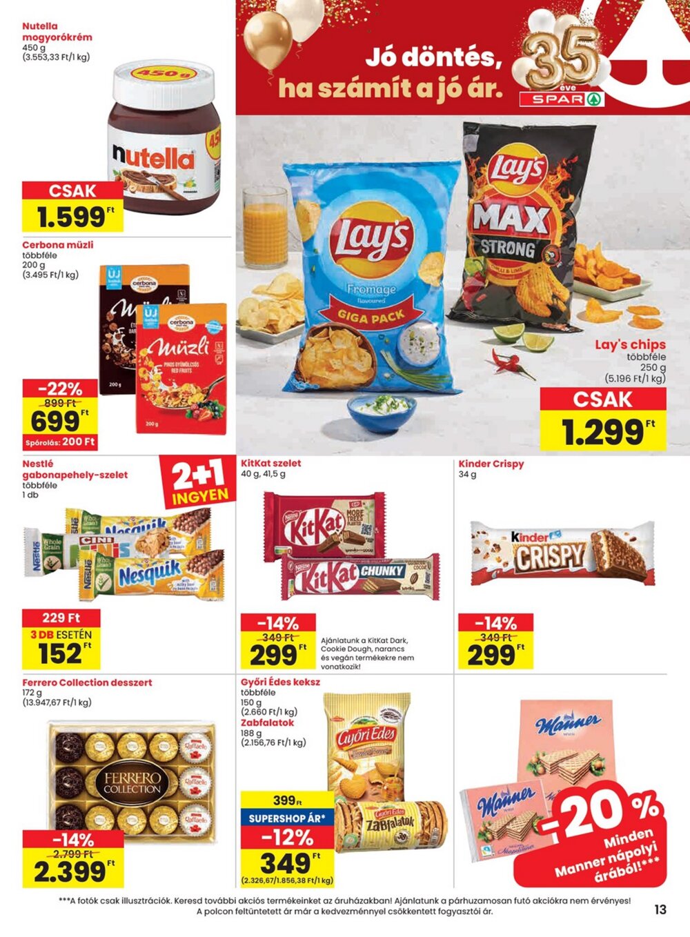 Spar akciós újság 2026.02.19-től - 13. oldal.