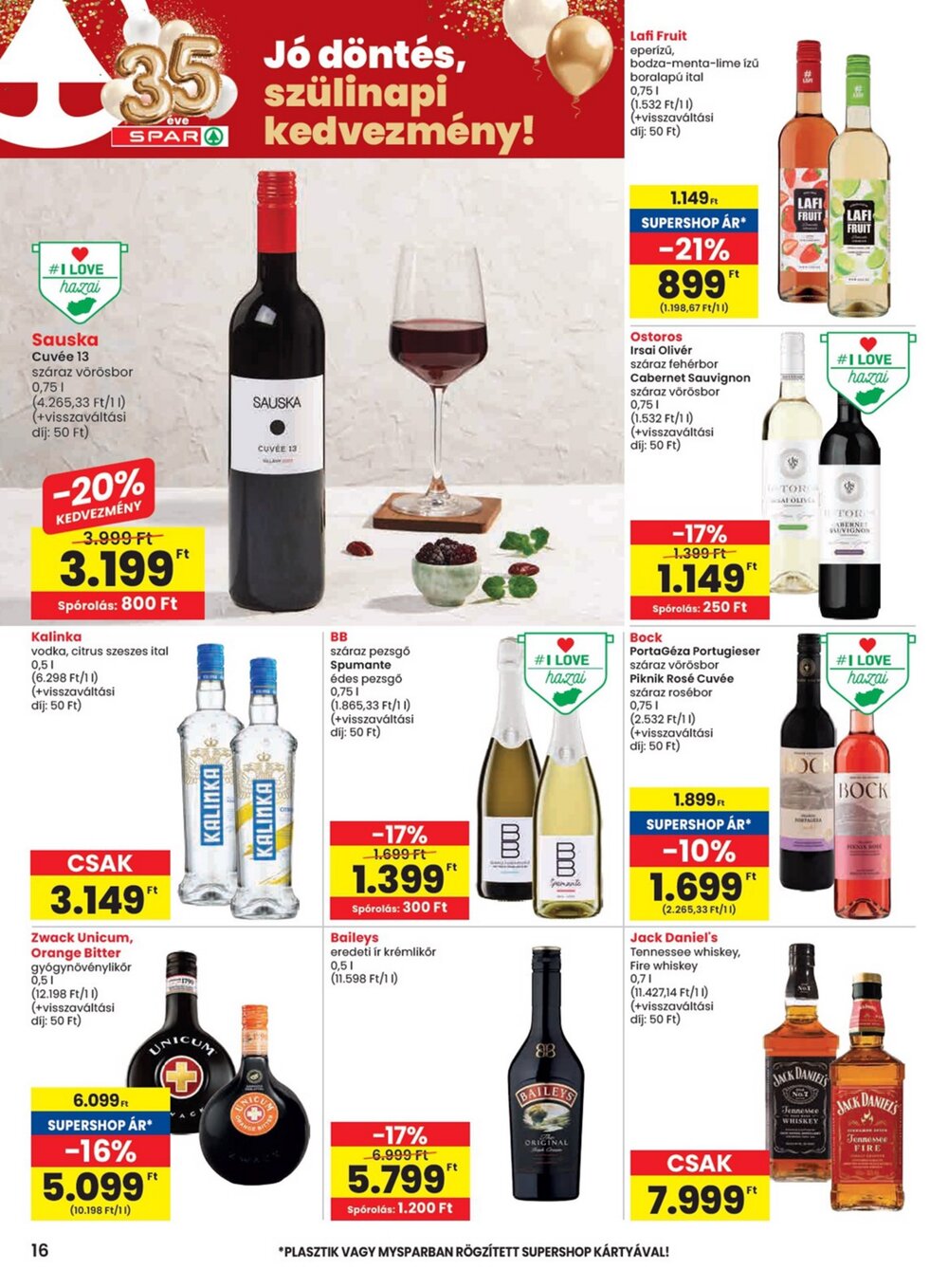 Spar akciós újság 2026.02.19-től - 16. oldal.