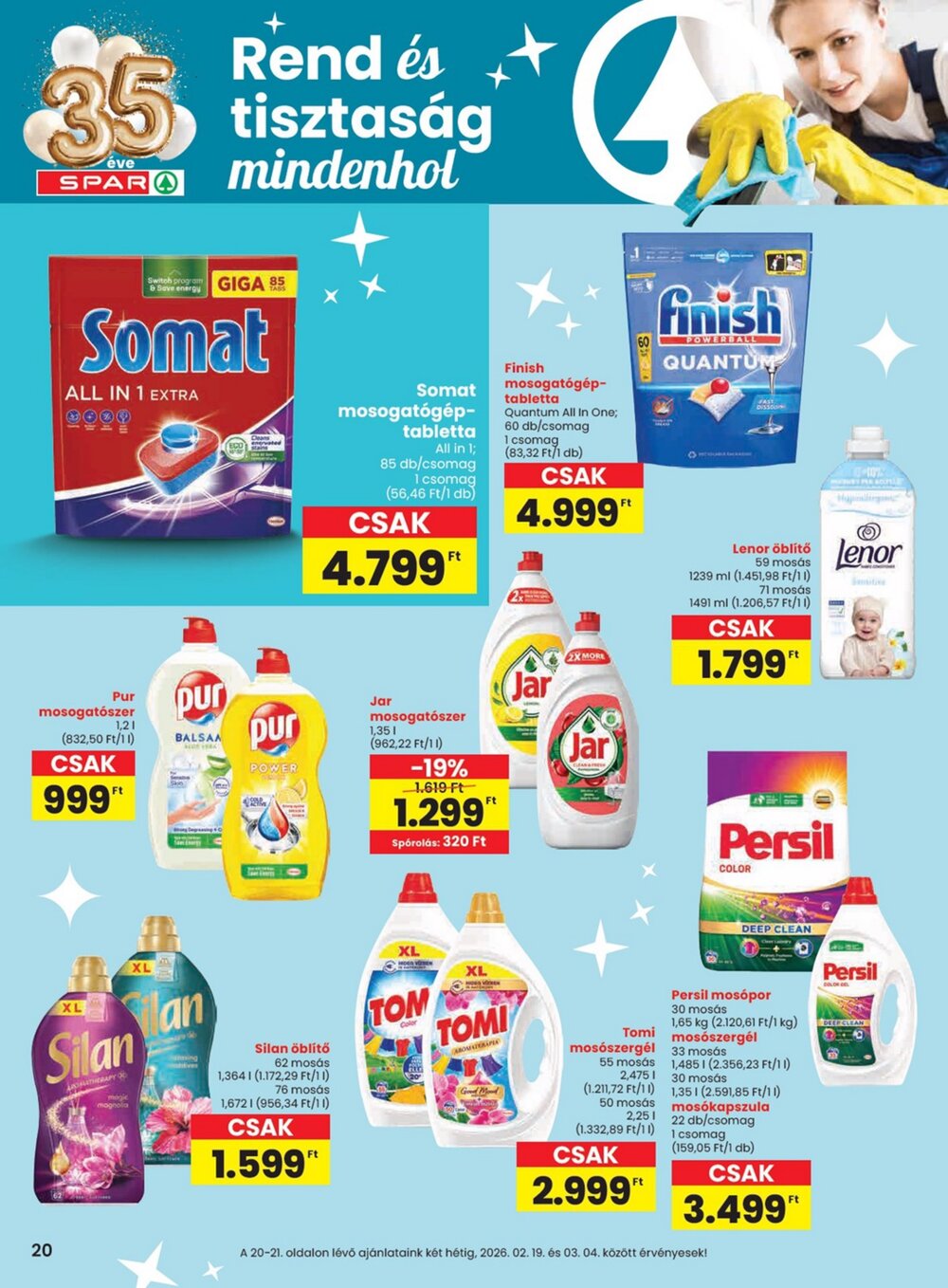 Spar akciós újság 2026.02.19-től - 20. oldal.