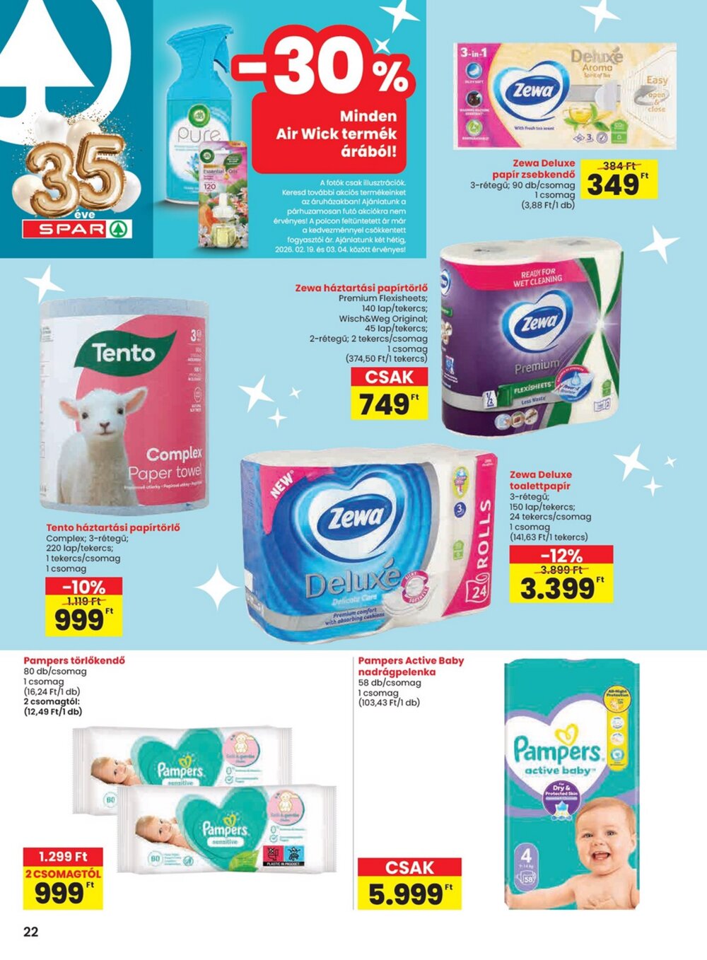 Spar akciós újság 2026.02.19-től - 22. oldal.