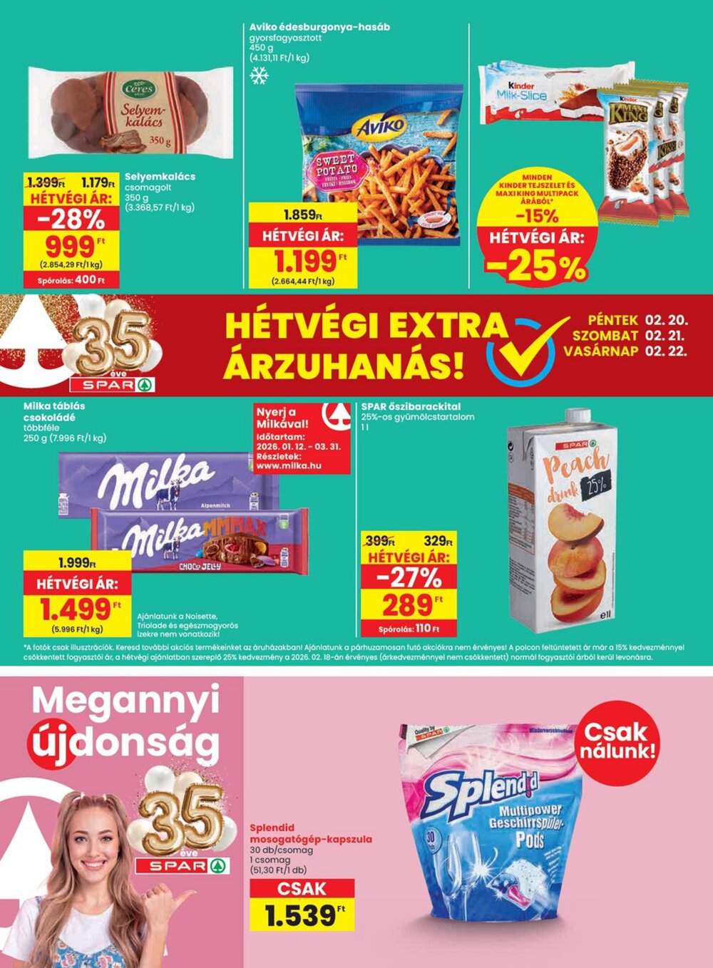 Spar akciós újság 2026.02.19-től - 24. oldal.