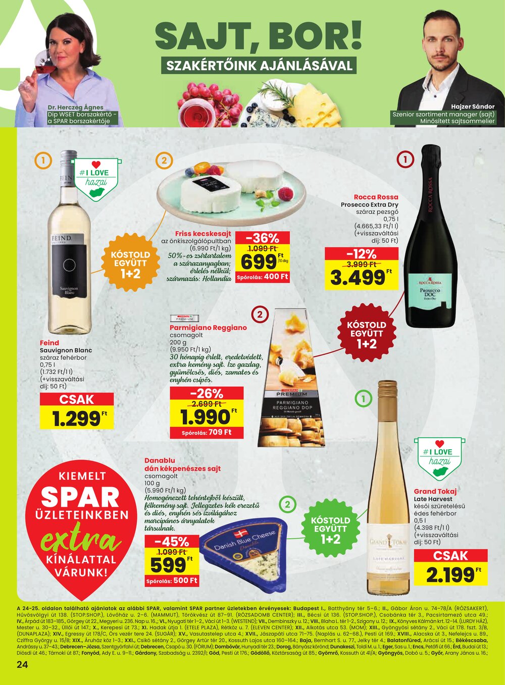 Spar Extra akciós újság 2026.02.19-től - 1. oldal.