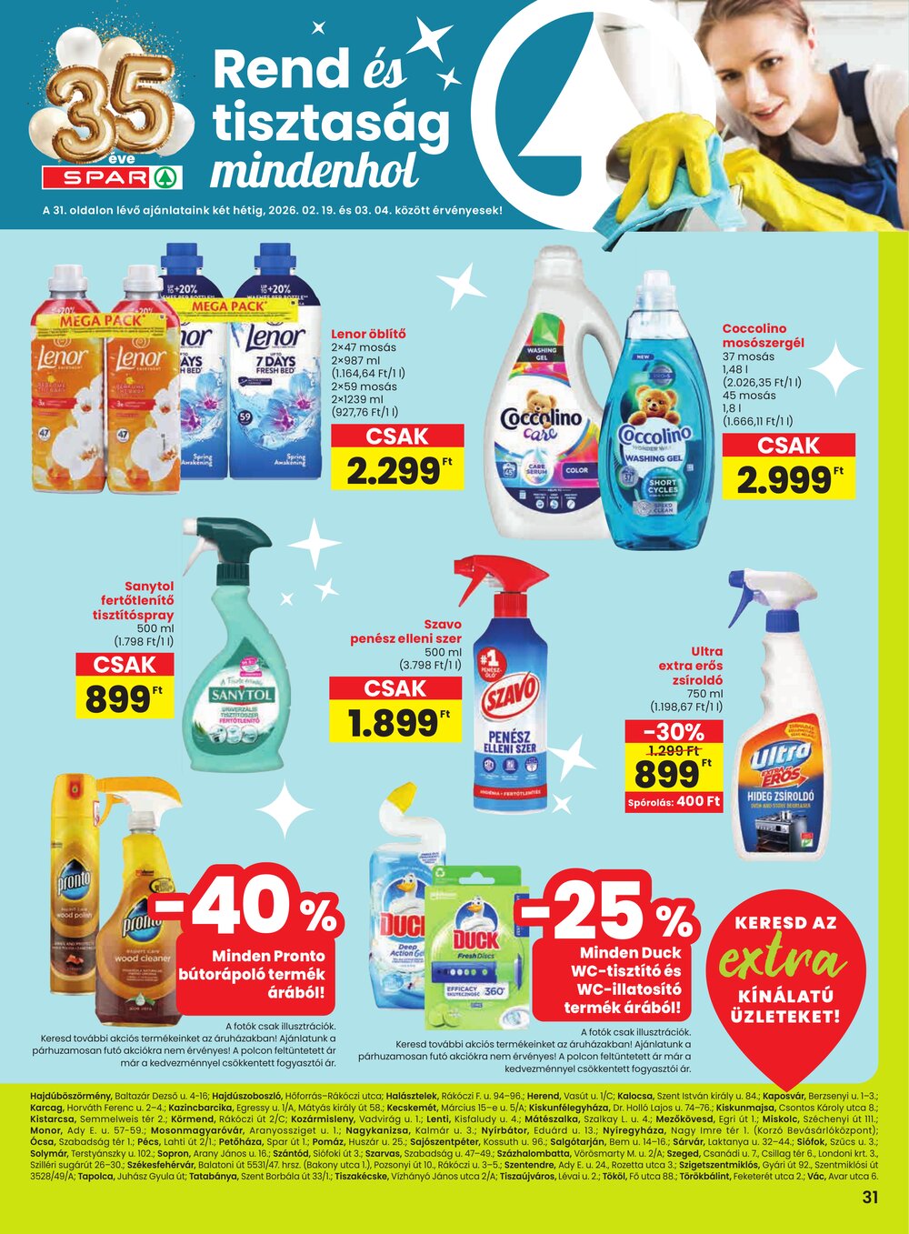 Spar Extra akciós újság 2026.02.19-től - 8. oldal.