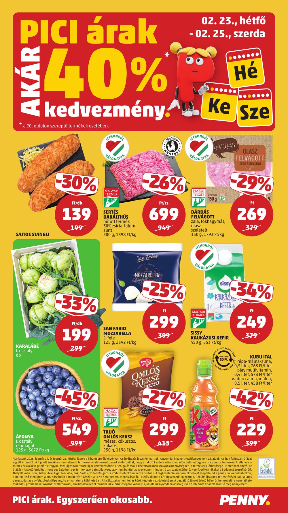 Penny Market akciós újság 2026.02.19-től - 24. oldal.