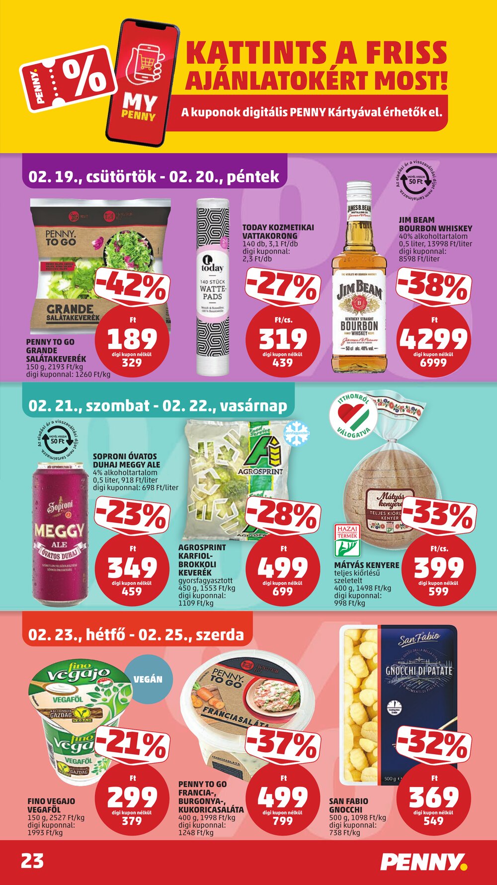 Penny Market akciós újság 2026.02.19-től - 27. oldal.