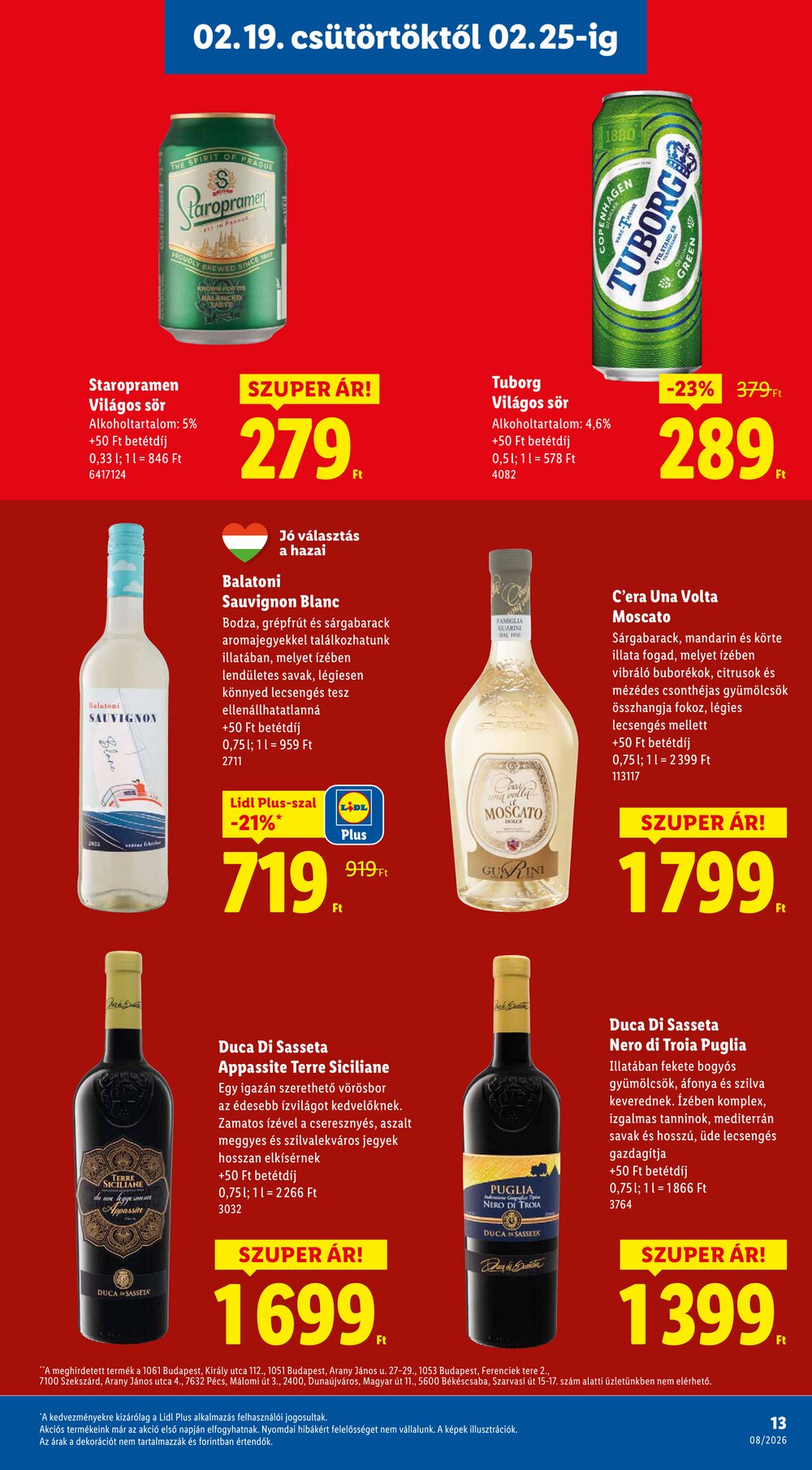Lidl akciós újság 2026.02.19-től - 13. oldal.