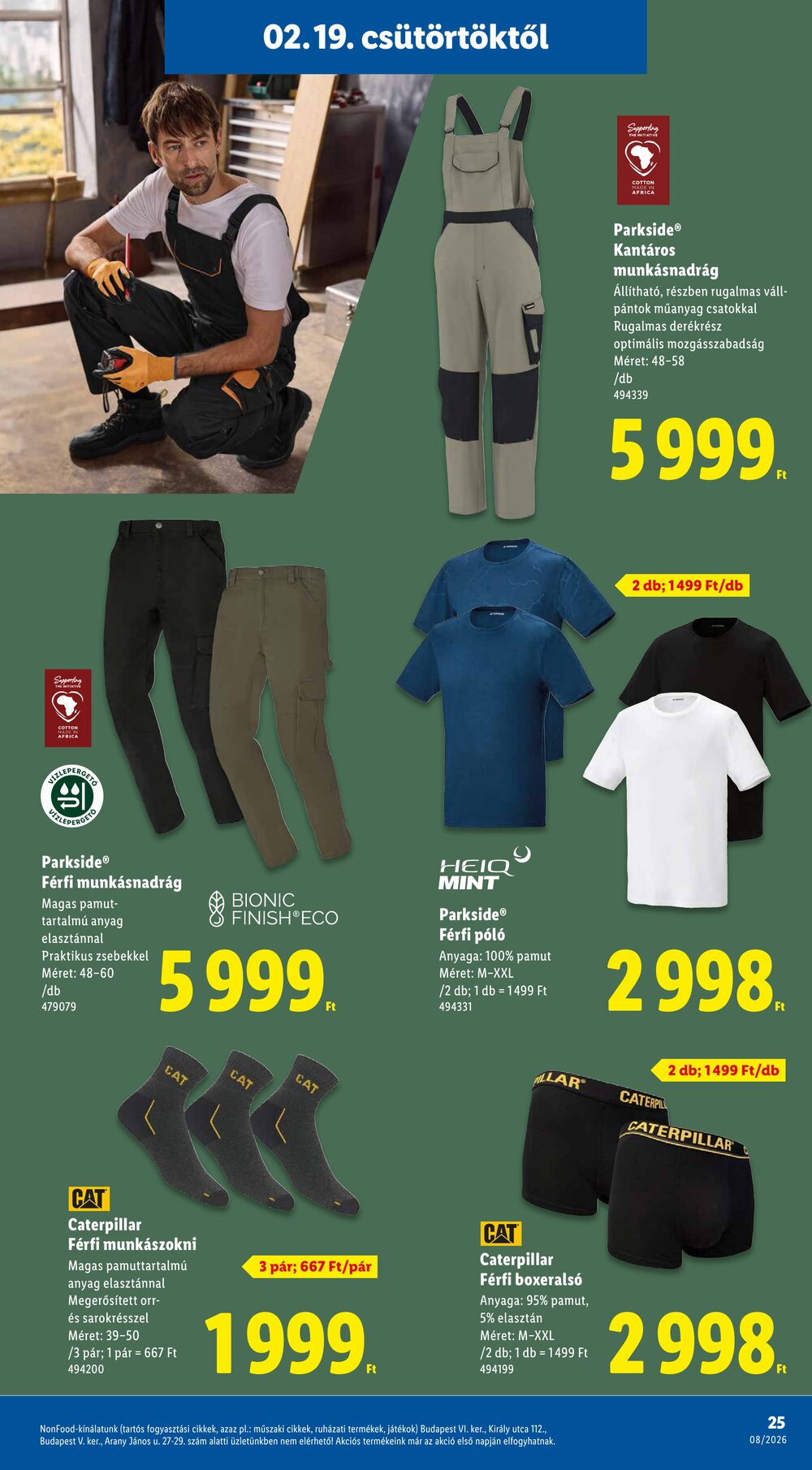 Lidl akciós újság 2026.02.19-től - 25. oldal.