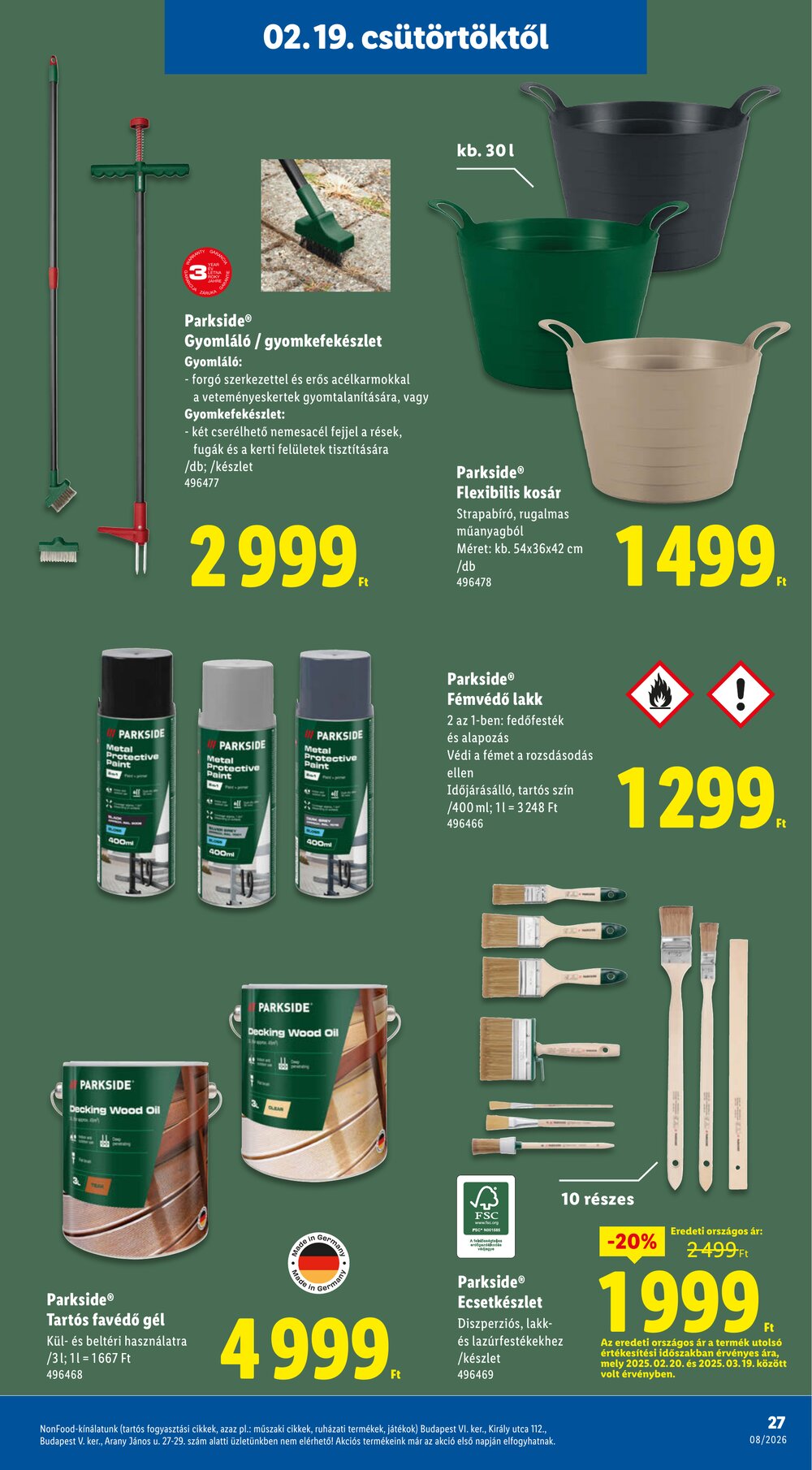 Lidl akciós újság 2026.02.19-től - 27. oldal.