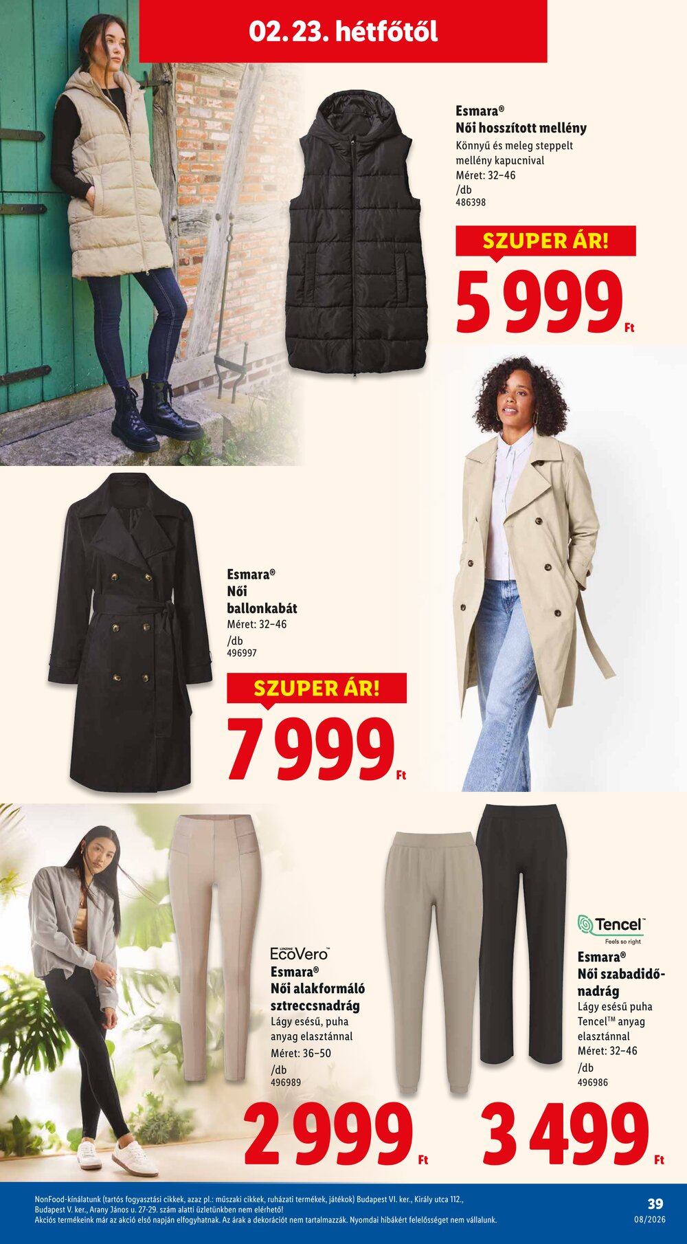 Lidl akciós újság 2026.02.19-től - 39. oldal.