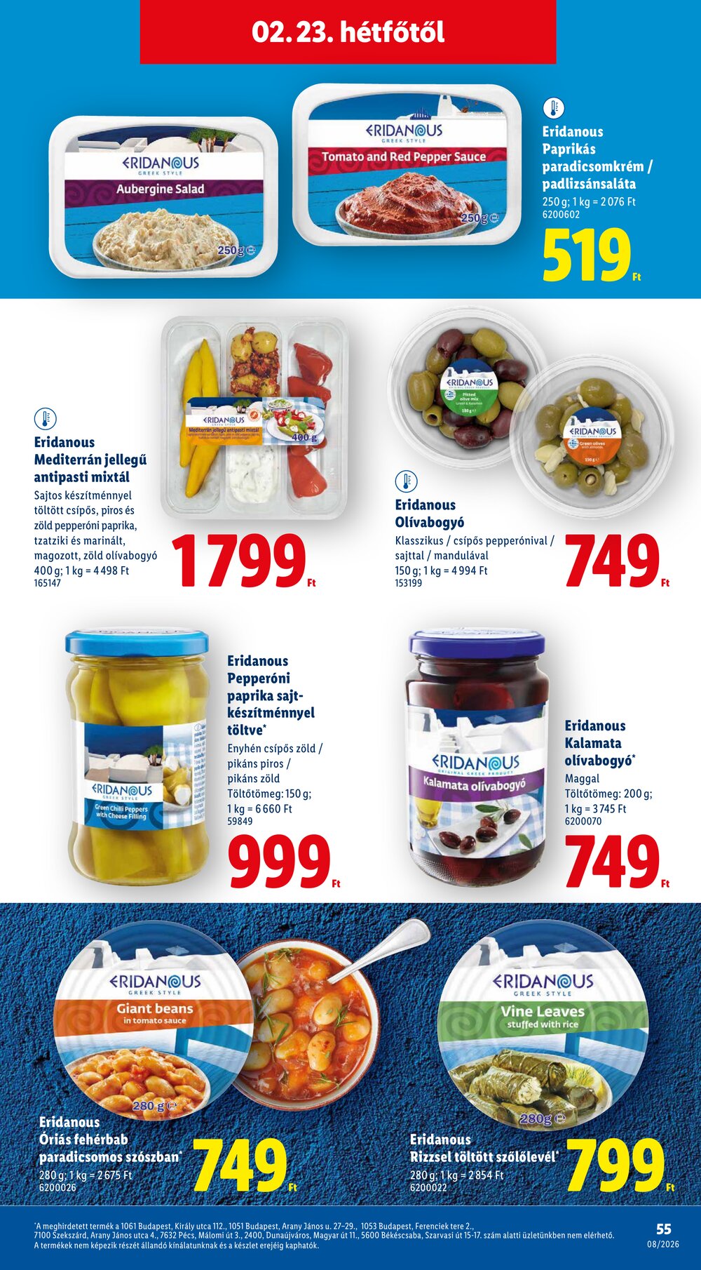 Lidl akciós újság 2026.02.19-től - 55. oldal.