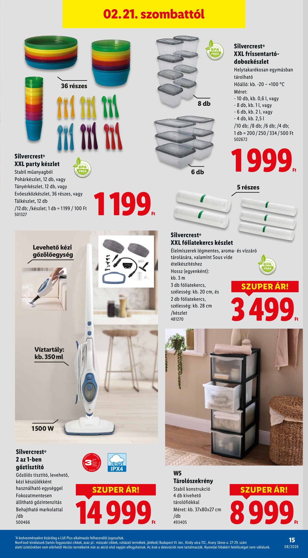 Lidl akciós újság 2026.02.19-től - 15. oldal.