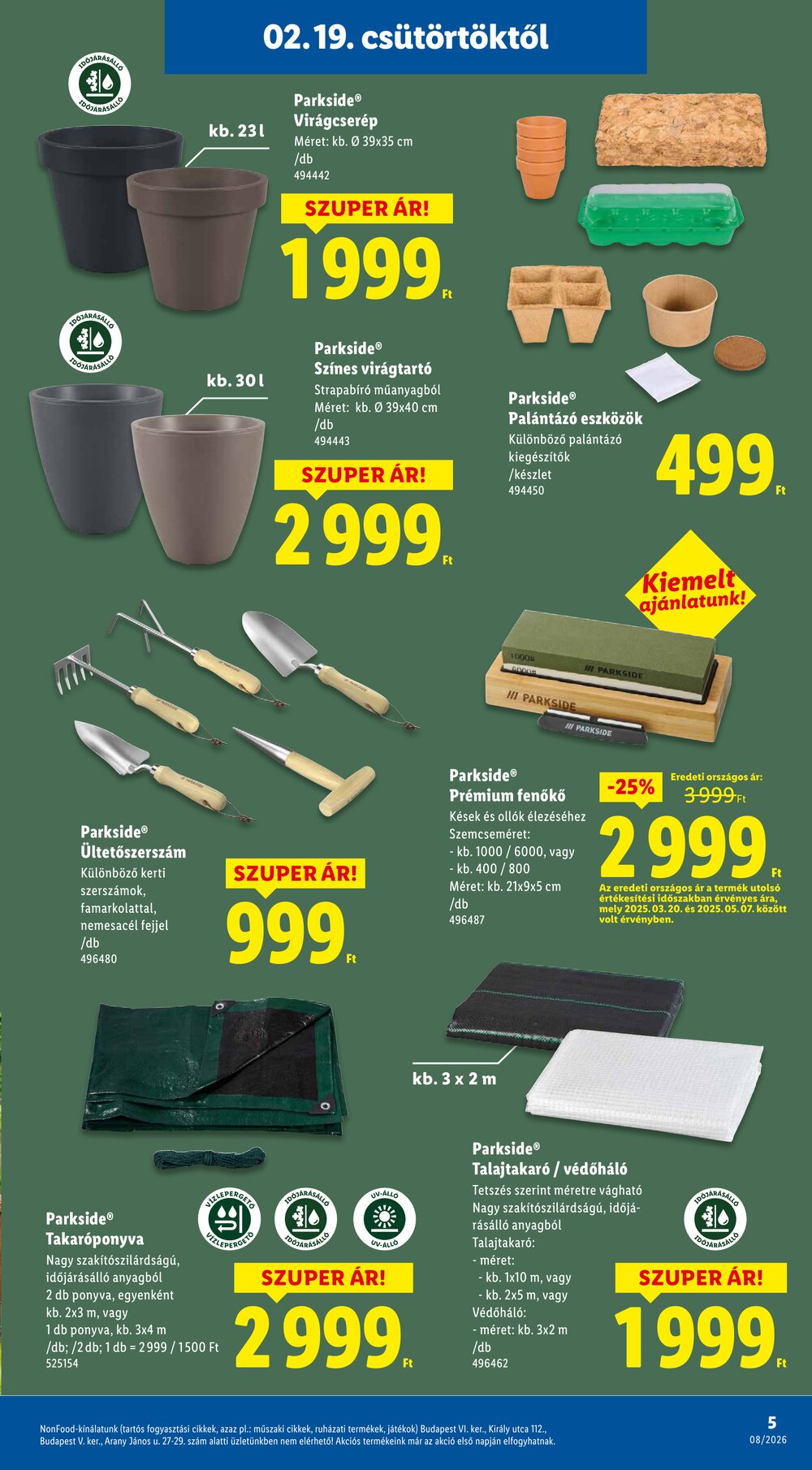 Lidl akciós újság 2026.02.19-től - 5. oldal.