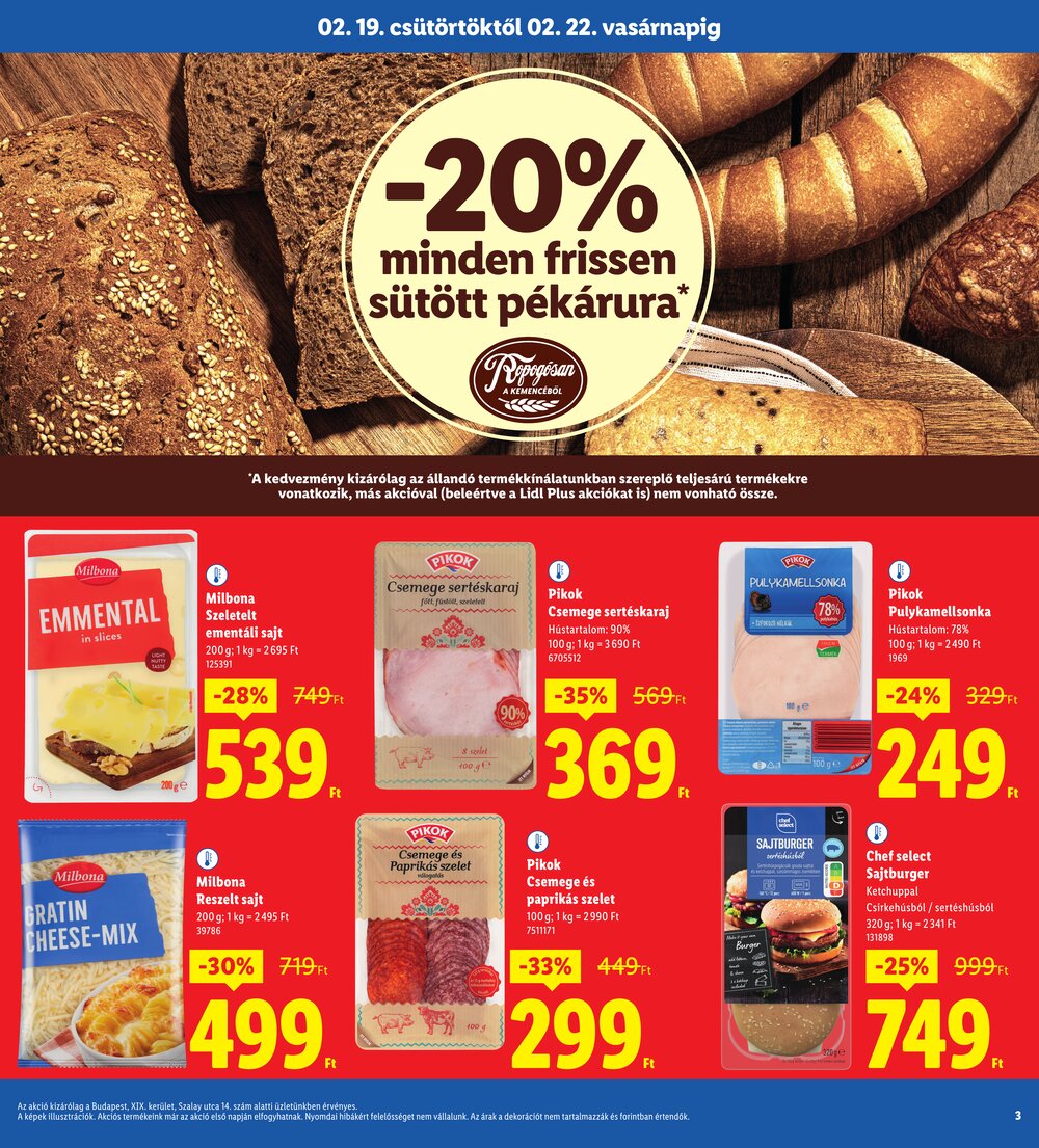 Lidl akciós újság 2026.02.19-től - 3. oldal.
