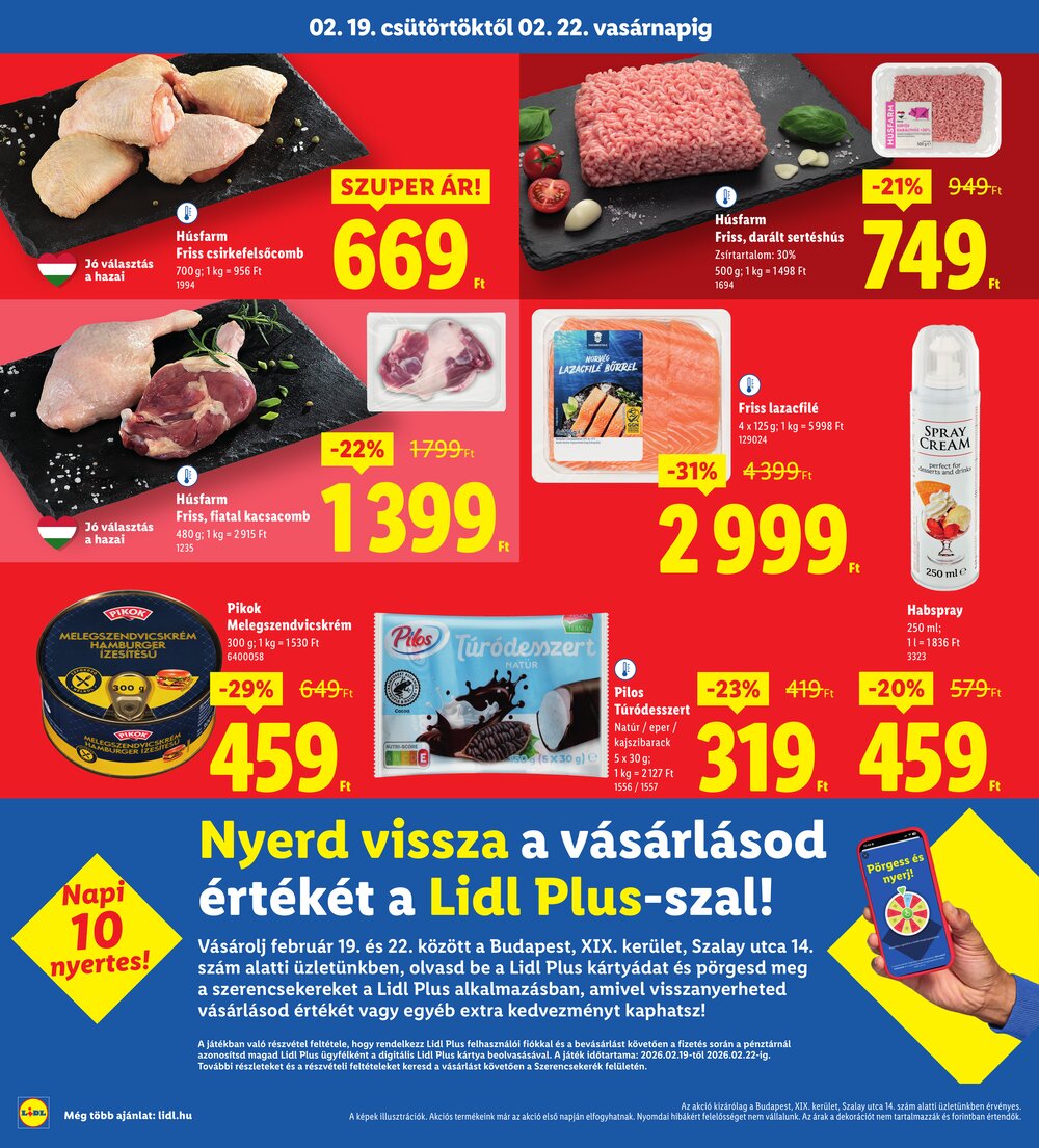 Lidl akciós újság 2026.02.19-től - 4. oldal.