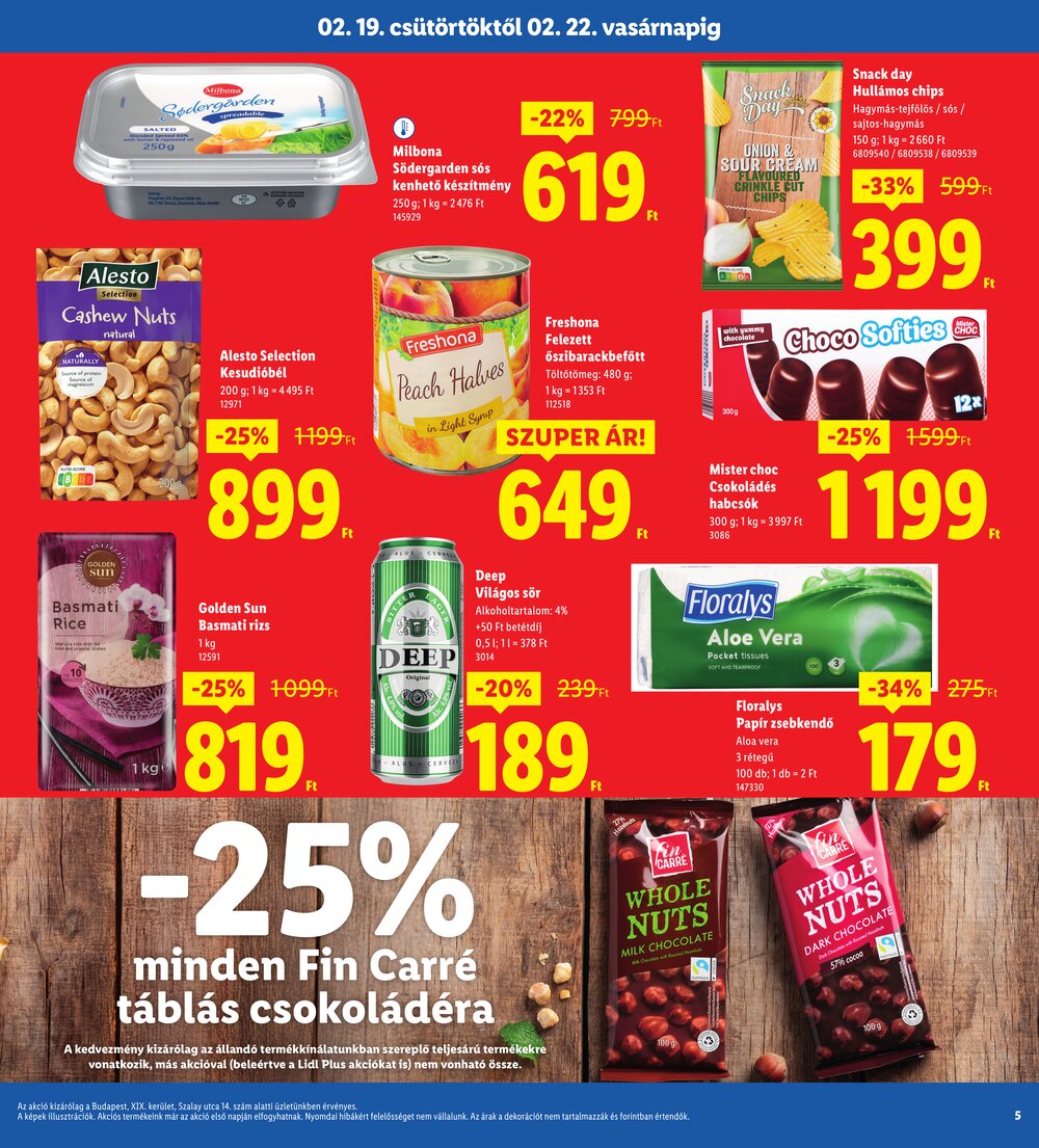 Lidl akciós újság 2026.02.19-től - 5. oldal.