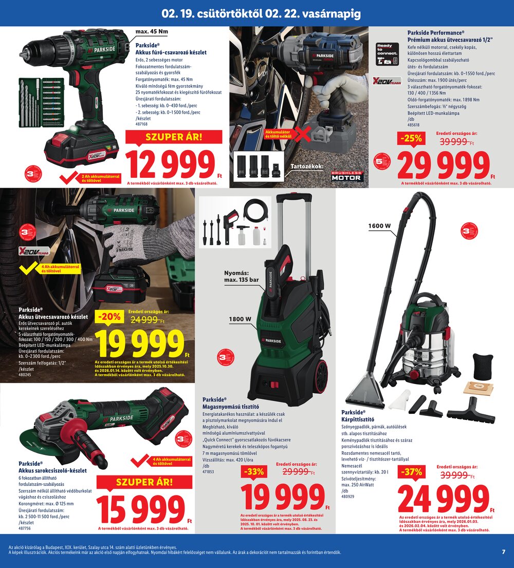 Lidl akciós újság 2026.02.19-től - 7. oldal.