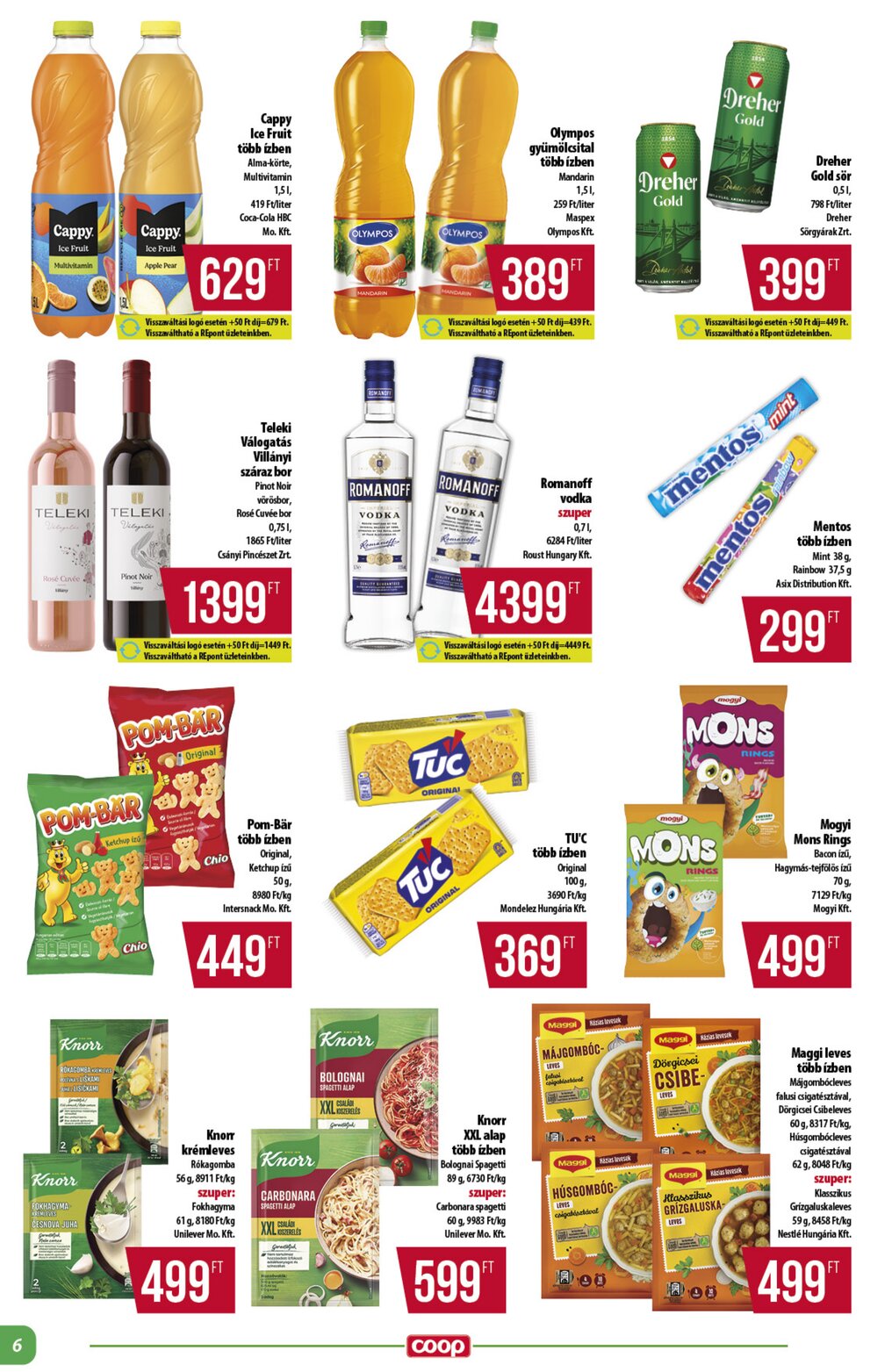 Coop akciós újság 2026.02.19-től - 6. oldal.