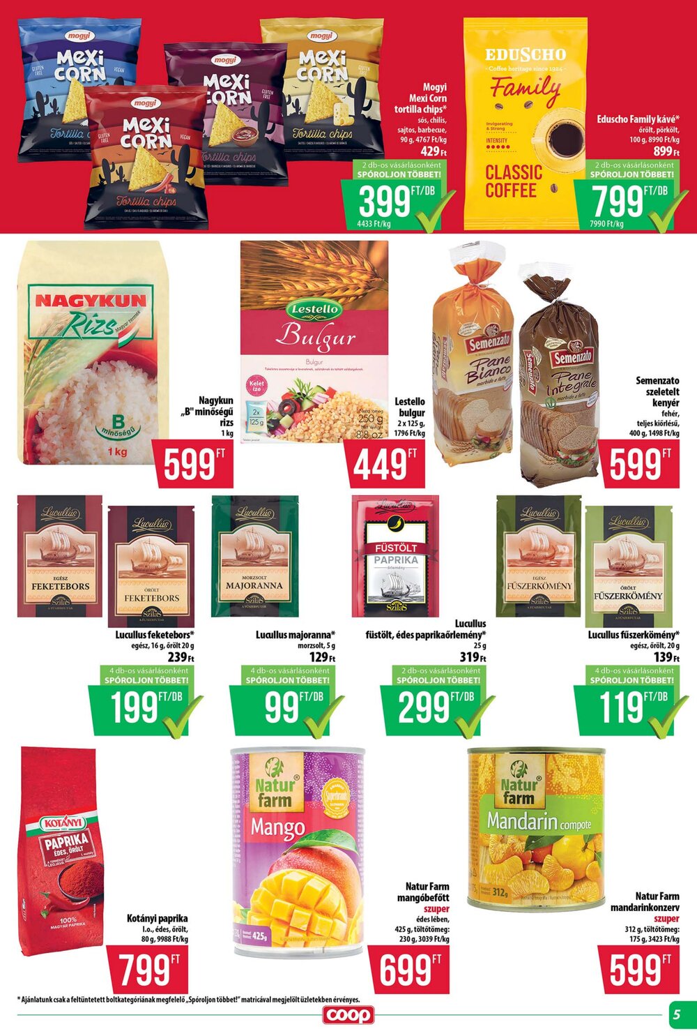 Coop akciós újság 2026.02.19-től - 5. oldal.