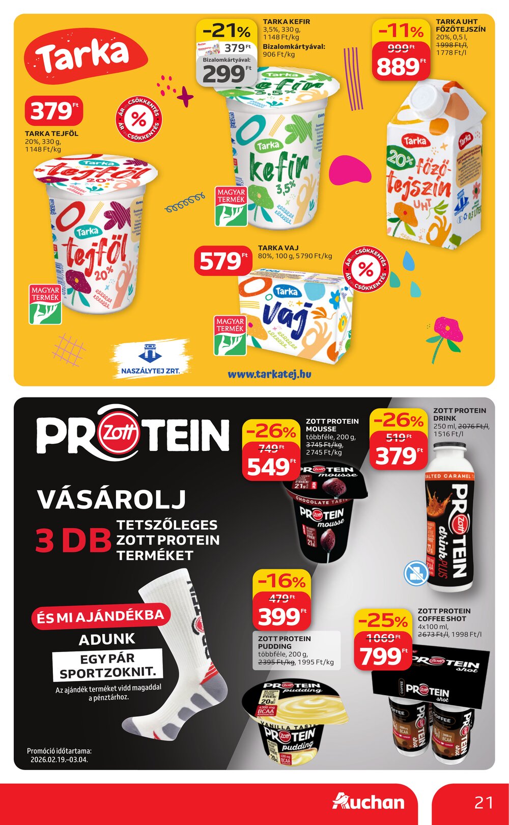 Auchan akciós újság 2026.02.19-től - 21. oldal.