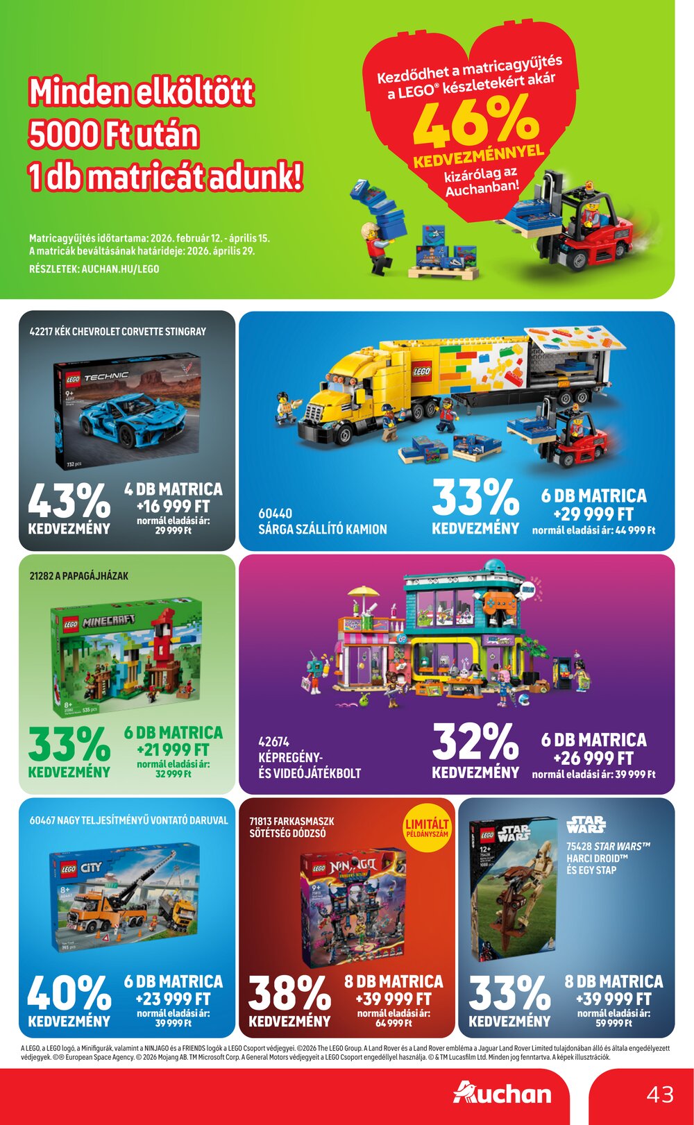 Auchan akciós újság 2026.02.19-től - 43. oldal.