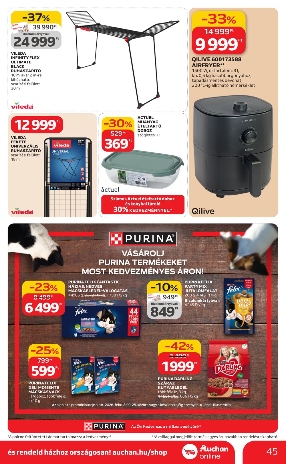 Auchan akciós újság 2026.02.19-től - 45. oldal.