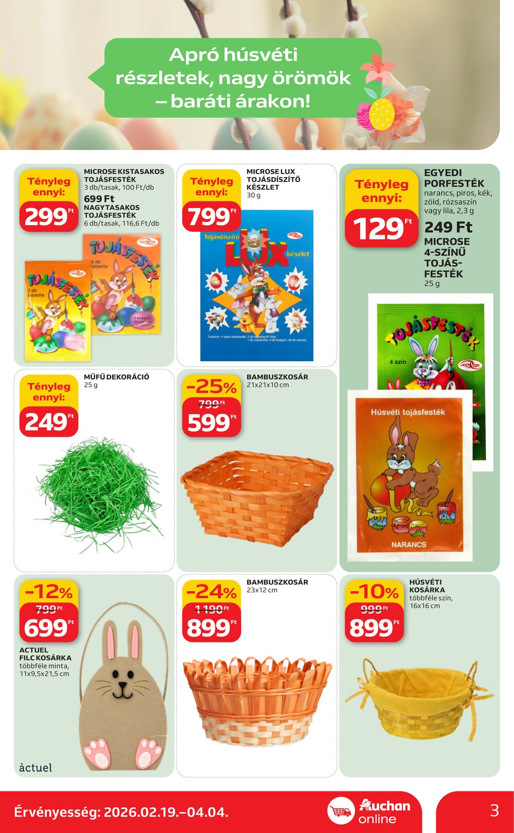 Auchan akciós újság 2026.02.19-től - 3. oldal.