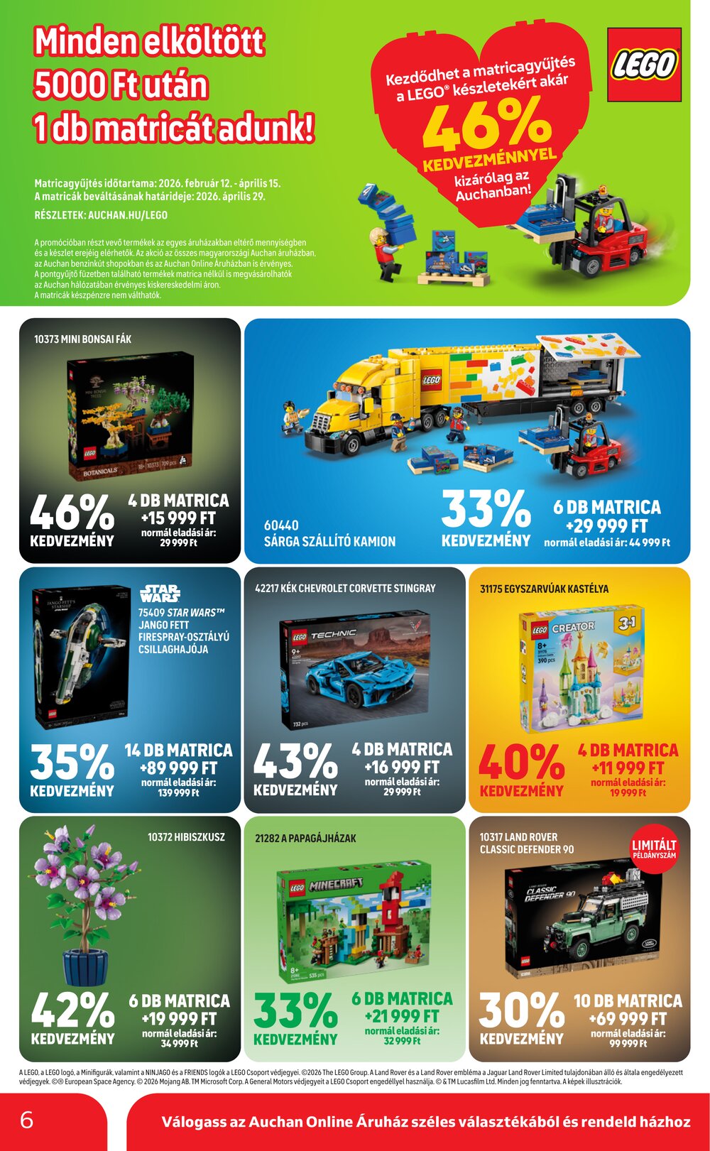 Auchan akciós újság 2026.02.19-től - 6. oldal.