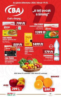CBA akciós újság 2026.02.19-től