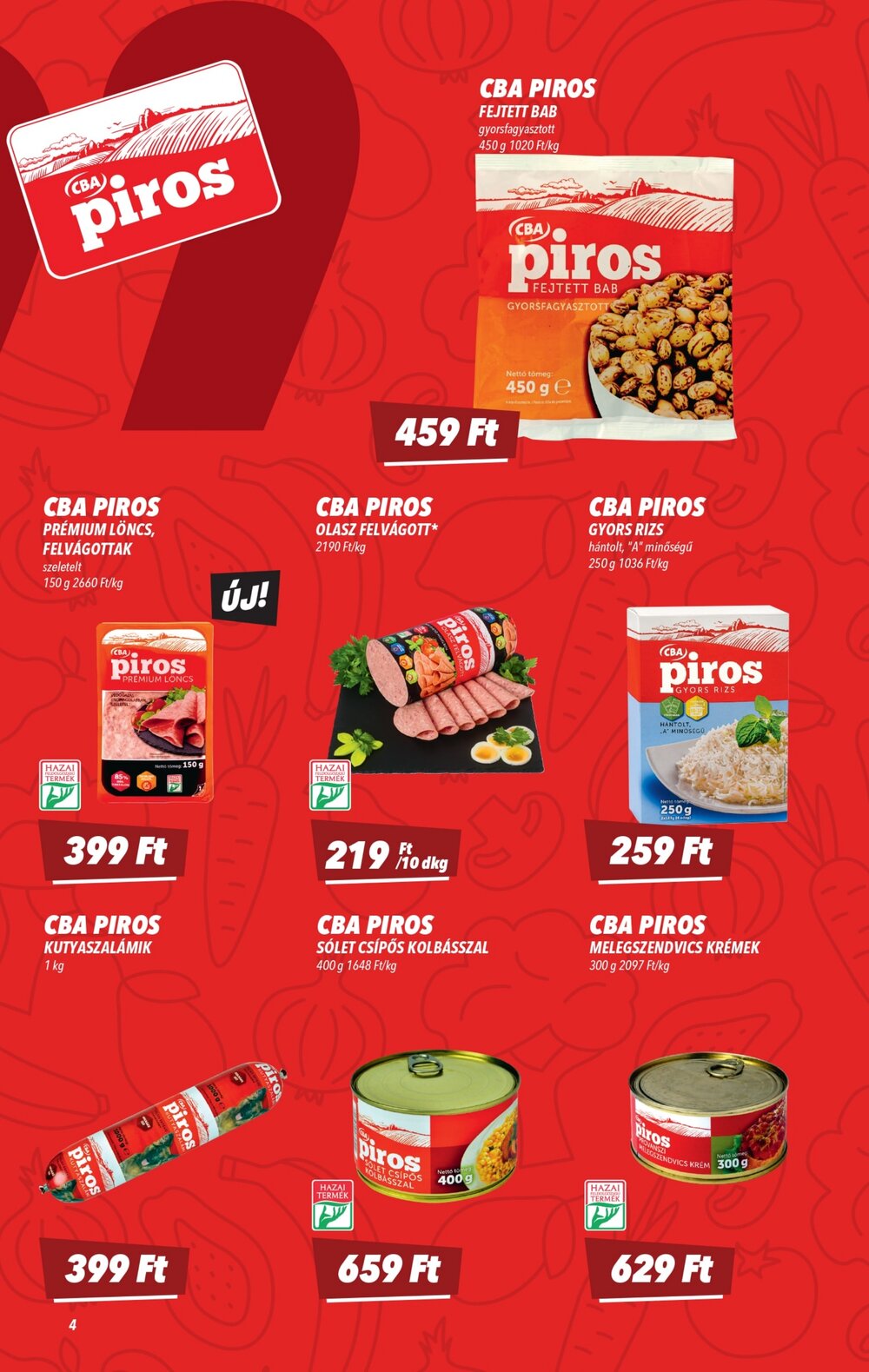 CBA akciós újság 2026.02.19-től - 4. oldal.
