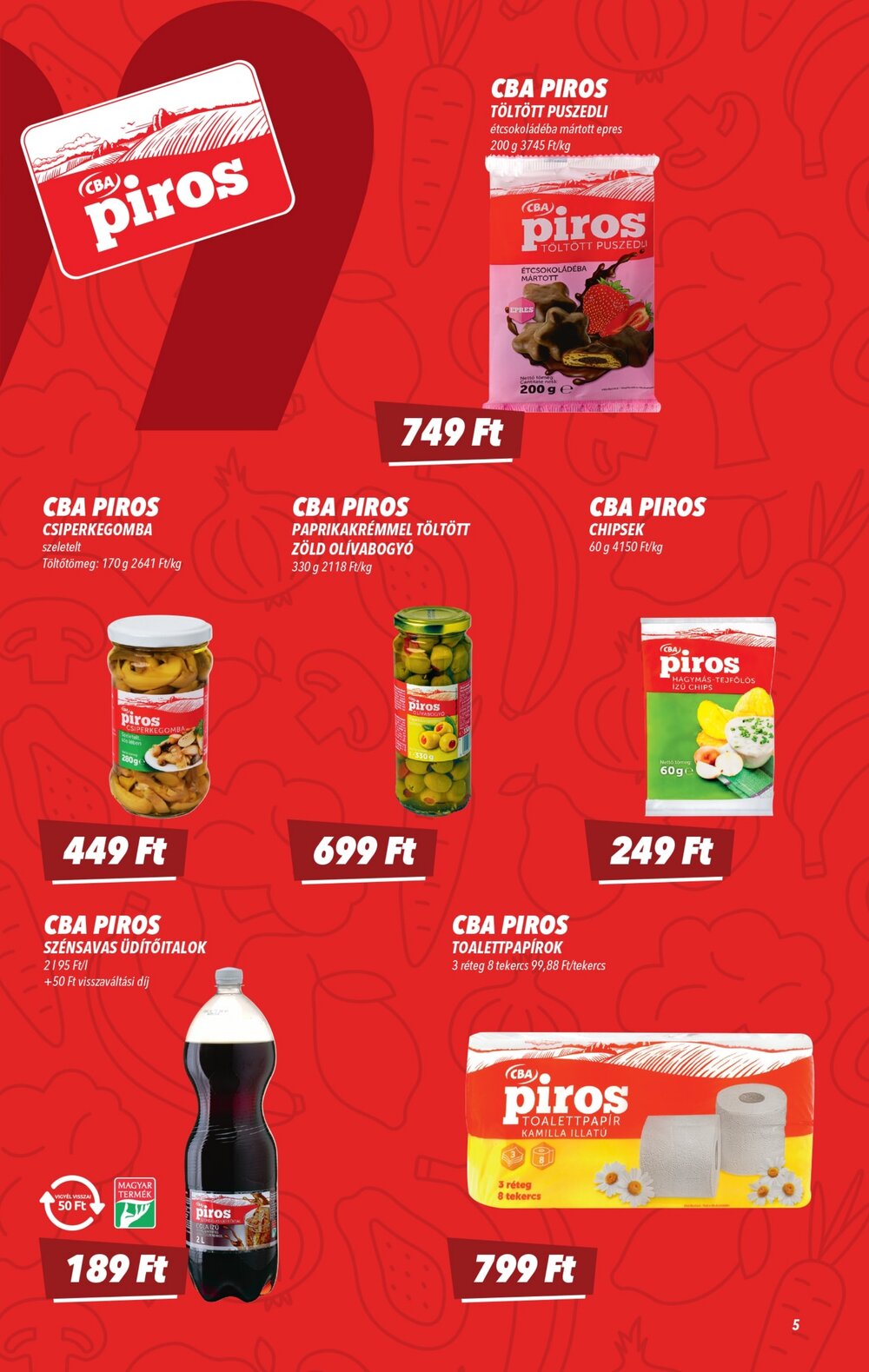 CBA akciós újság 2026.02.19-től - 5. oldal.