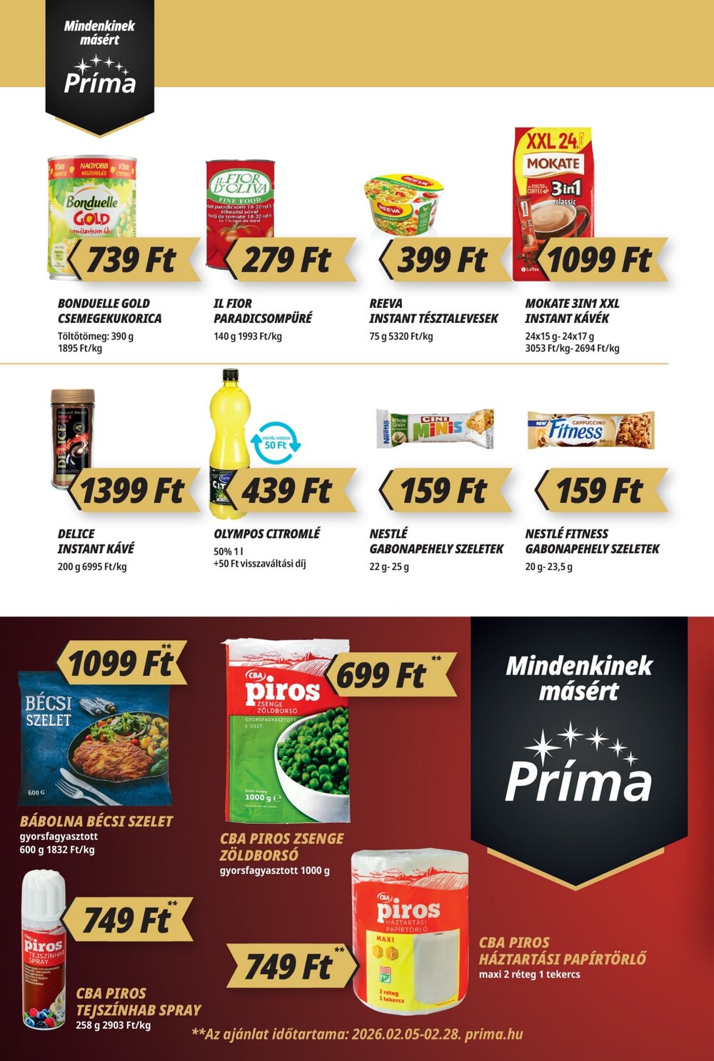 CBA akciós újság 2026.02.19-től - 4. oldal.