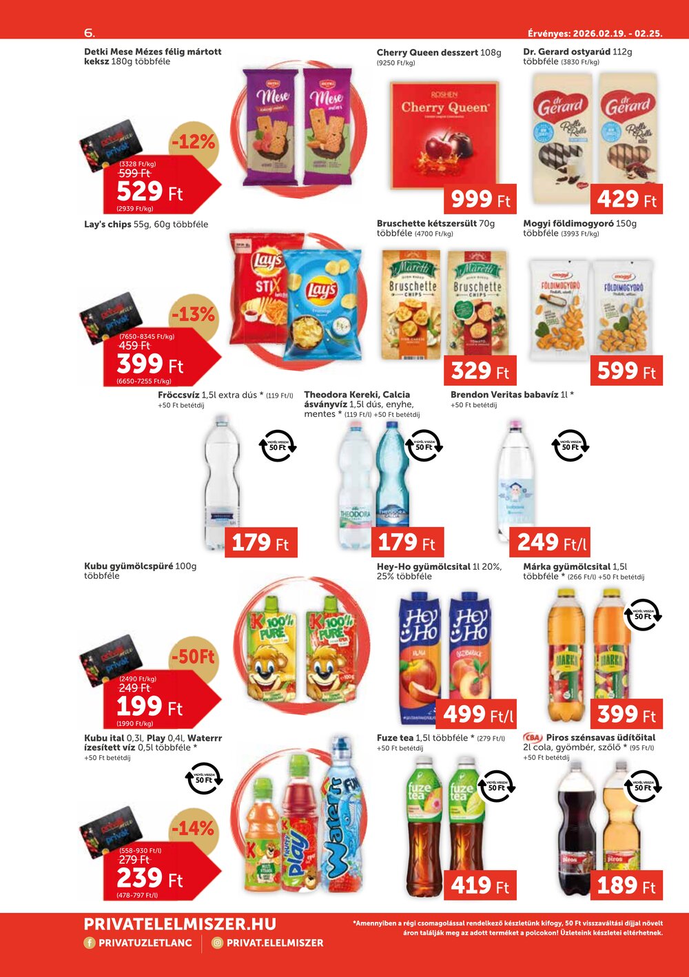 Privát akciós újság 2026.02.19-től - 6. oldal.