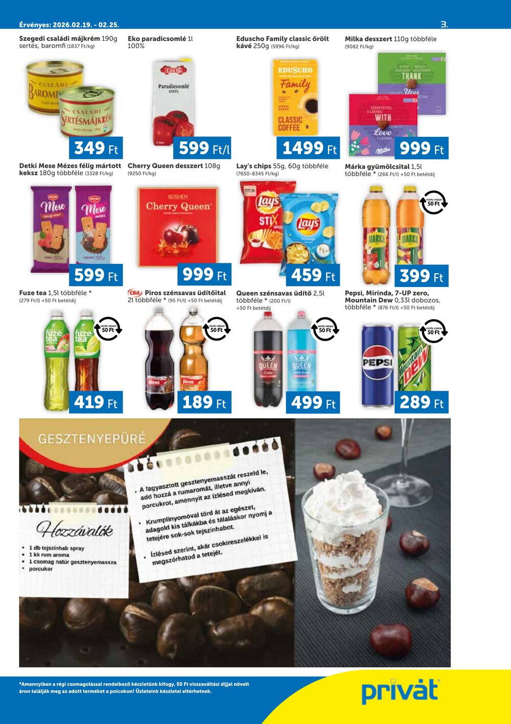 Privát akciós újság 2026.02.19-től - 3. oldal.