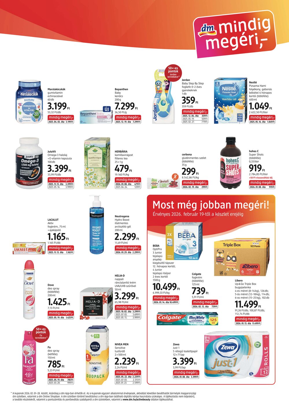DM drogéria akciós újság 2026.02.19-től - 3. oldal.