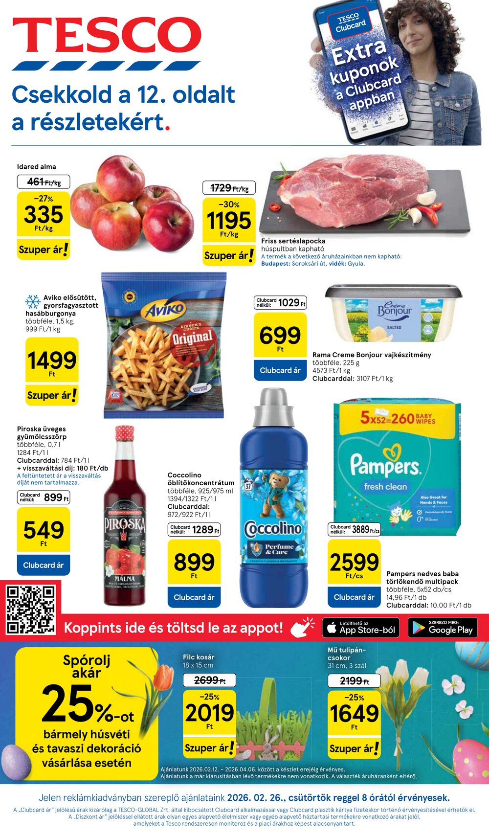 Tesco akciós újság 2026.02.25-től - 1. oldal.