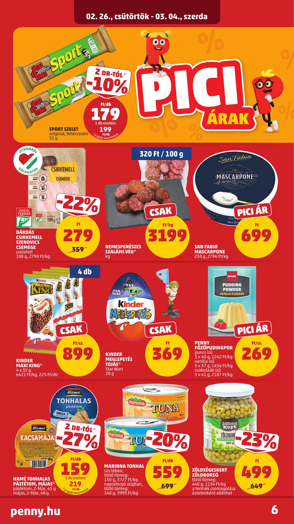 Penny Market akciós újság 2026.02.26-tól - 8. oldal.