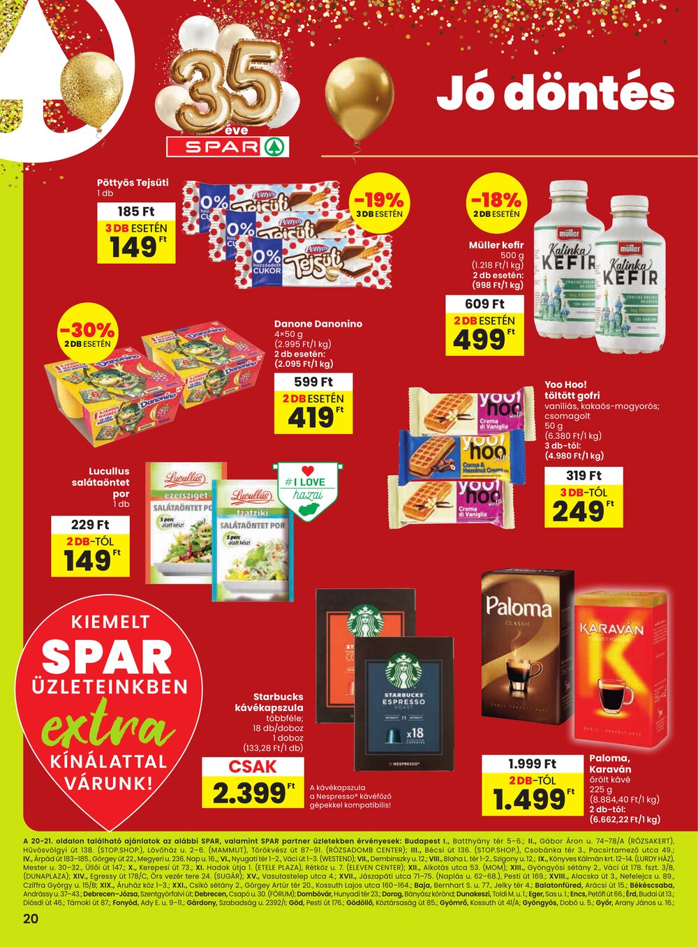 Spar Extra akciós újság 2026.02.26-tól - 1. oldal.