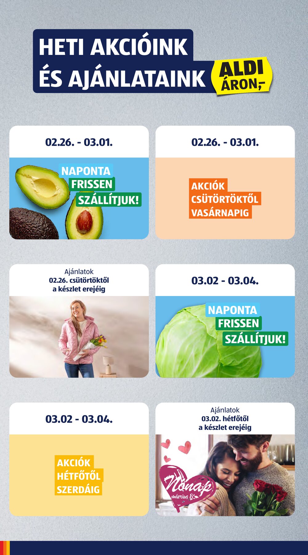 Aldi akciós újság 2026.02.26-tól - 2. oldal.