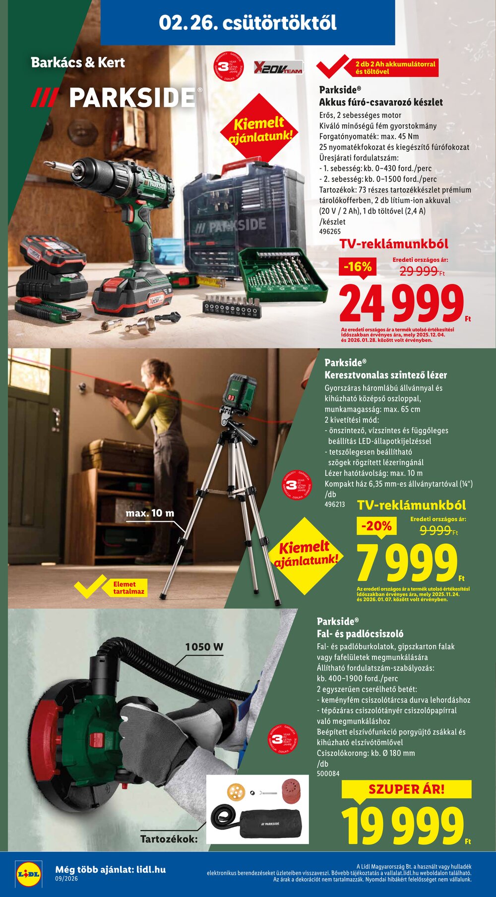 Lidl akciós újság 2026.02.26-tól - 34. oldal.