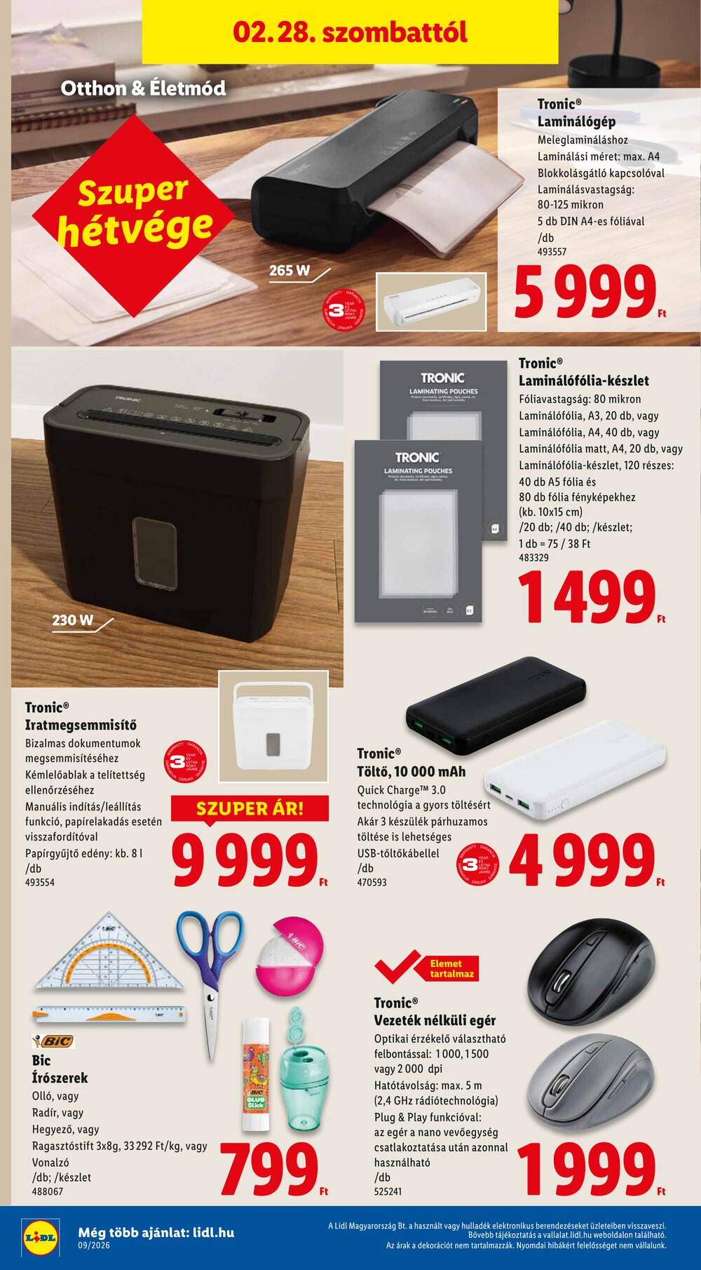 Lidl akciós újság 2026.02.26-tól - 48. oldal.