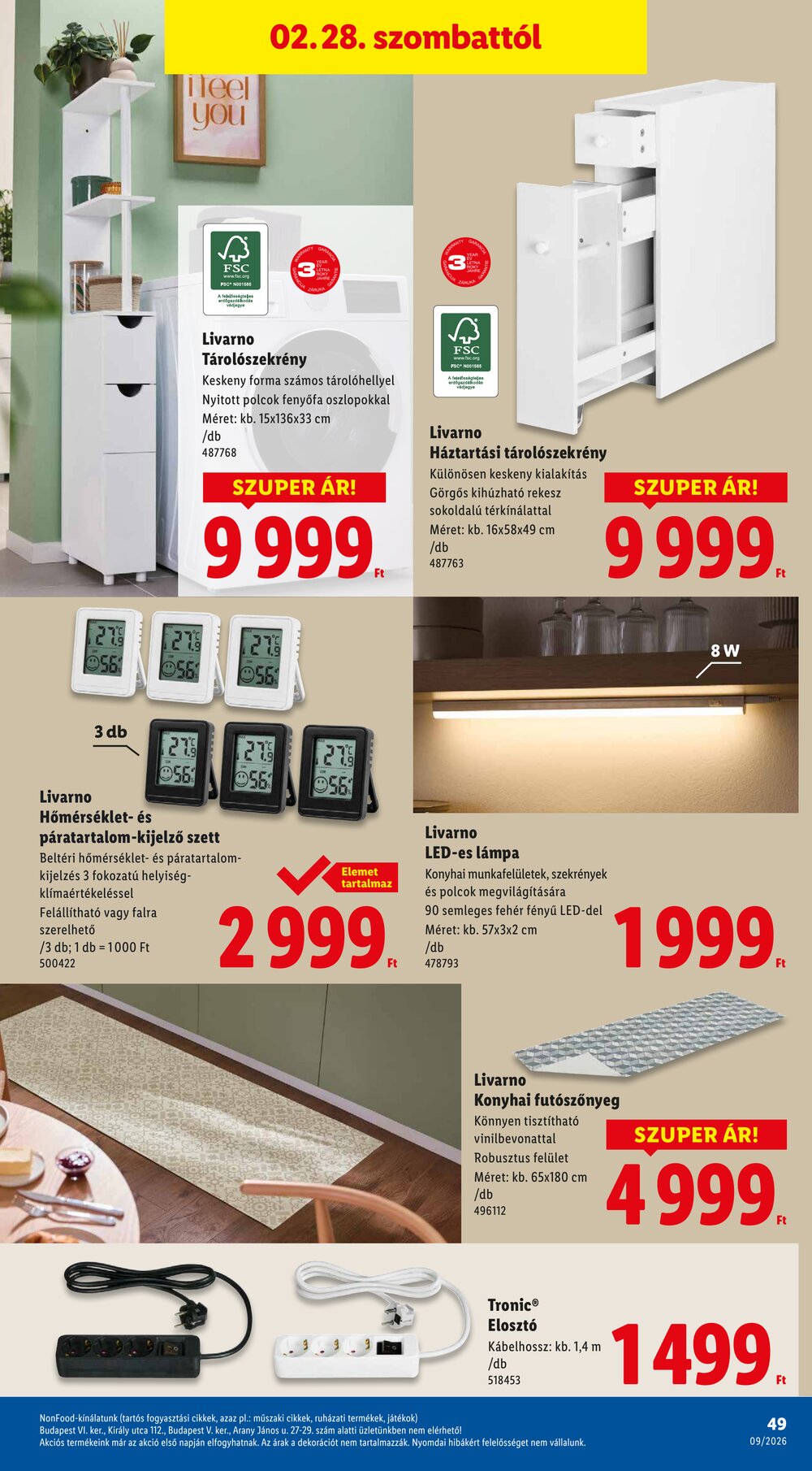 Lidl akciós újság 2026.02.26-tól - 49. oldal.