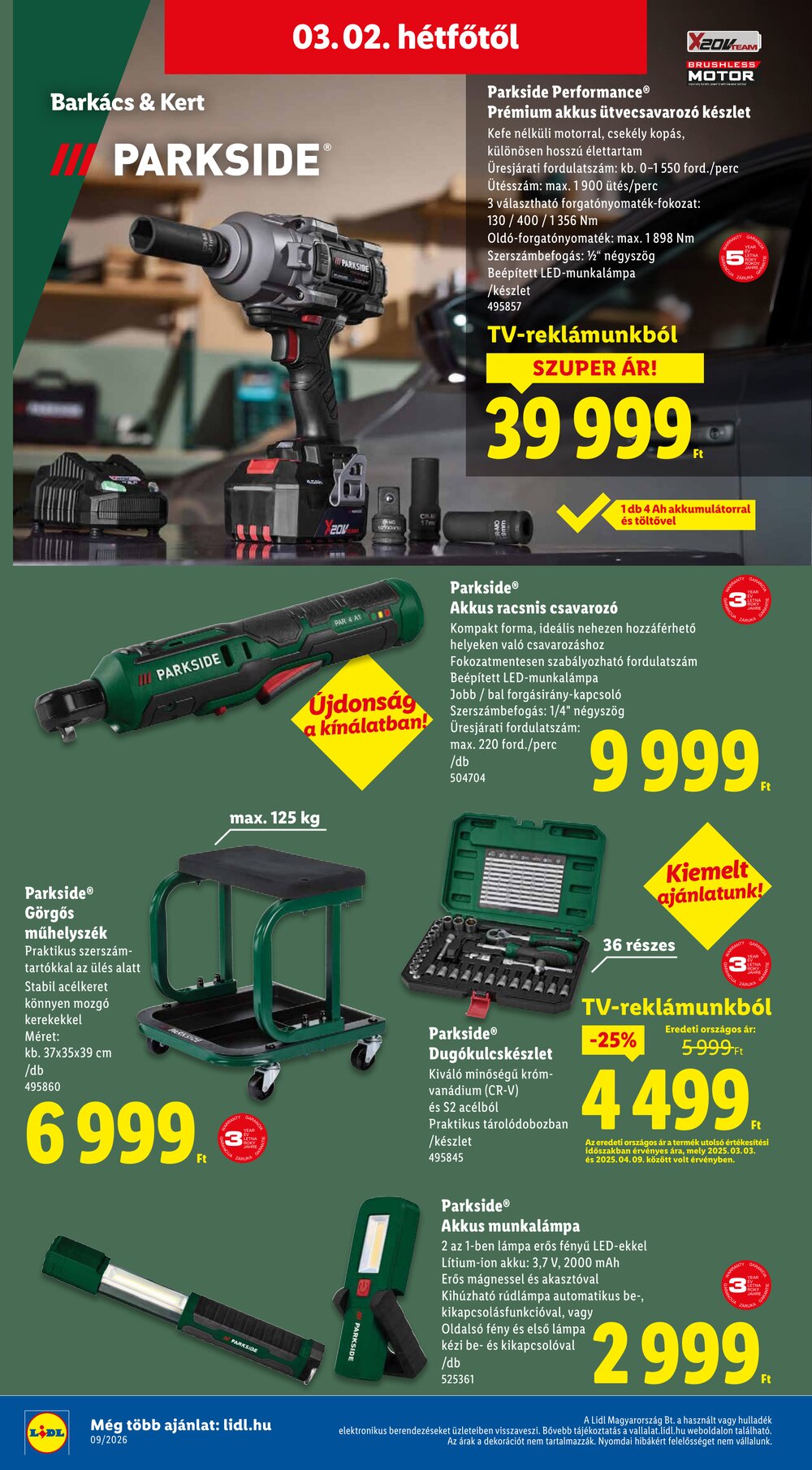 Lidl akciós újság 2026.02.26-tól - 50. oldal.