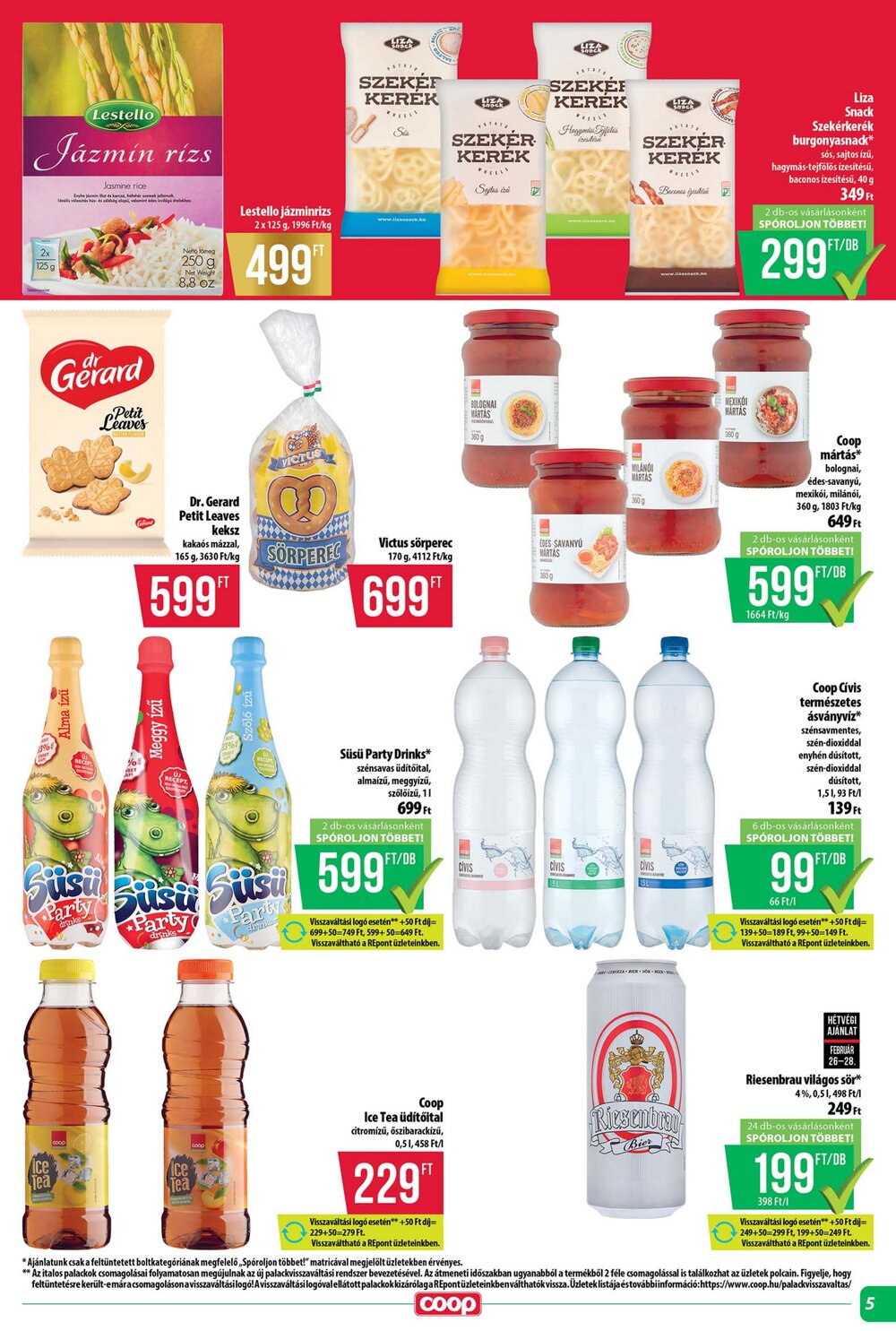Coop akciós újság 2026.02.26-tól - 5. oldal.