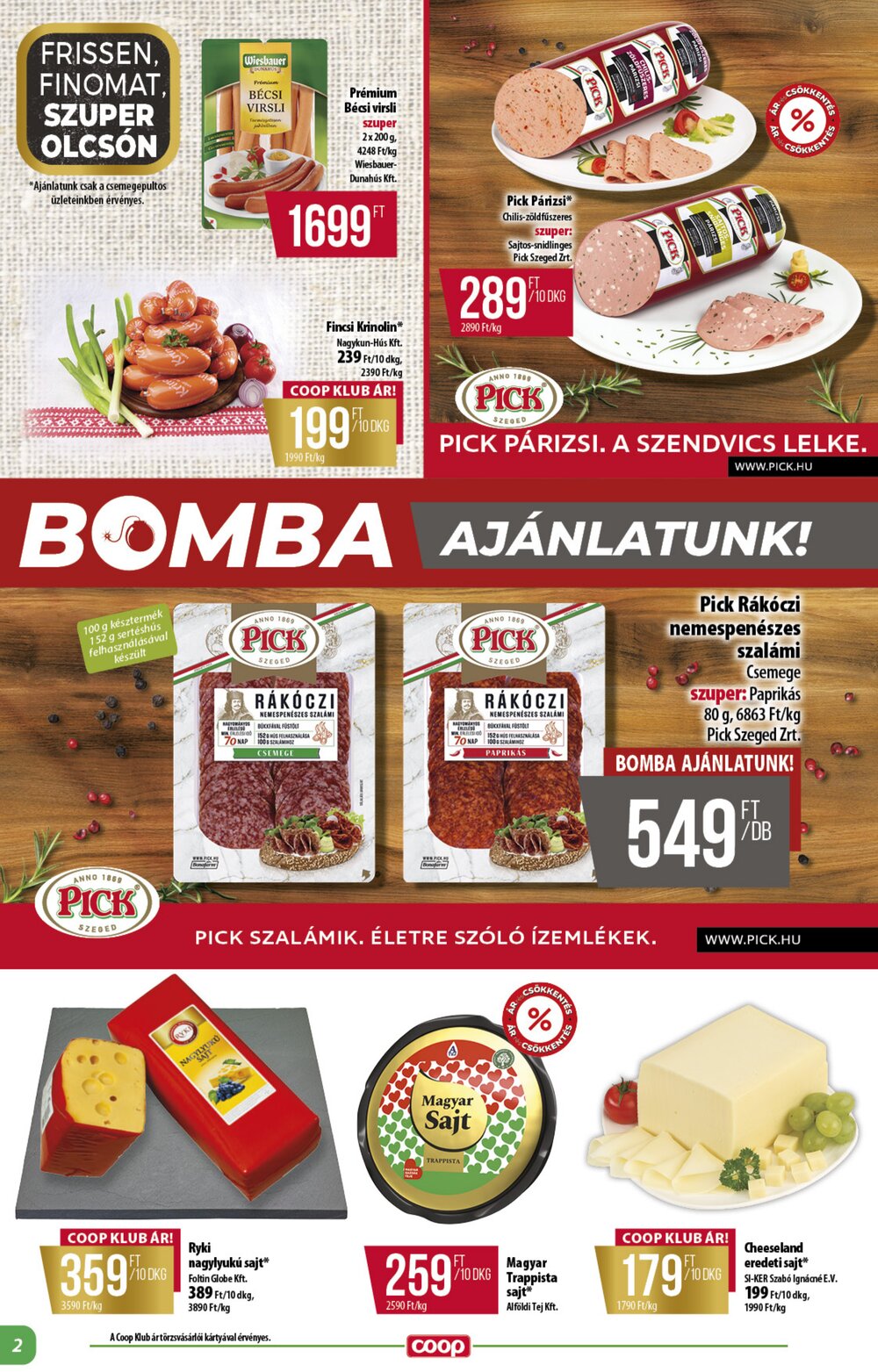 Coop akciós újság 2026.02.26-tól - 2. oldal.