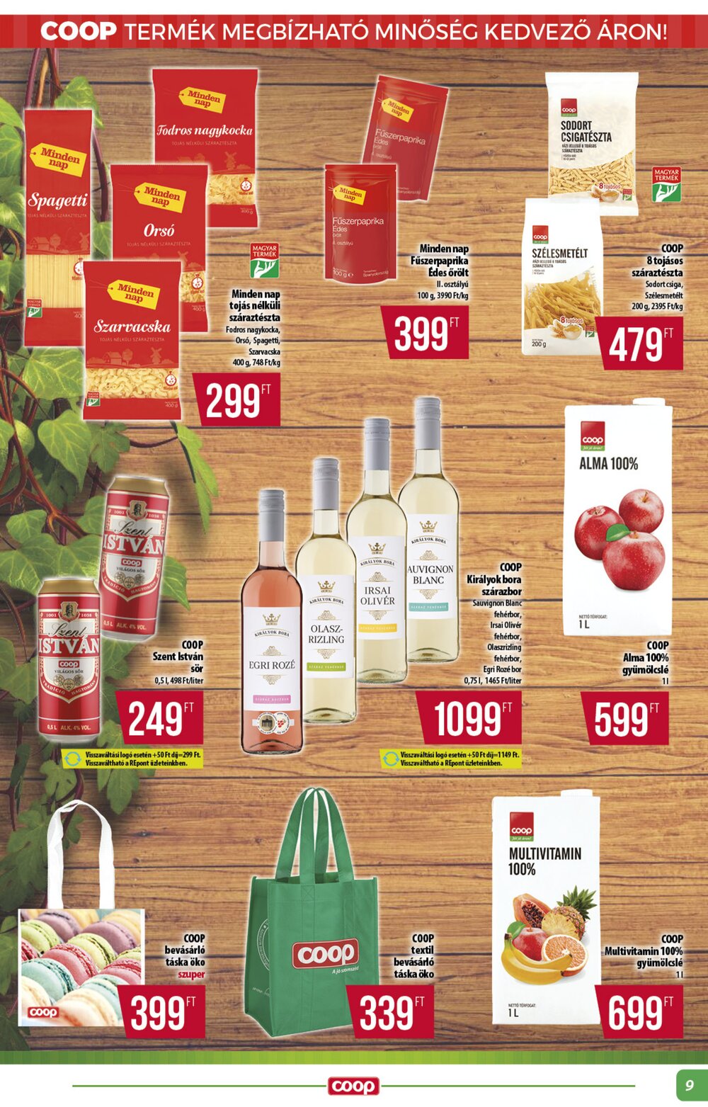Coop akciós újság 2026.02.26-tól - 9. oldal.