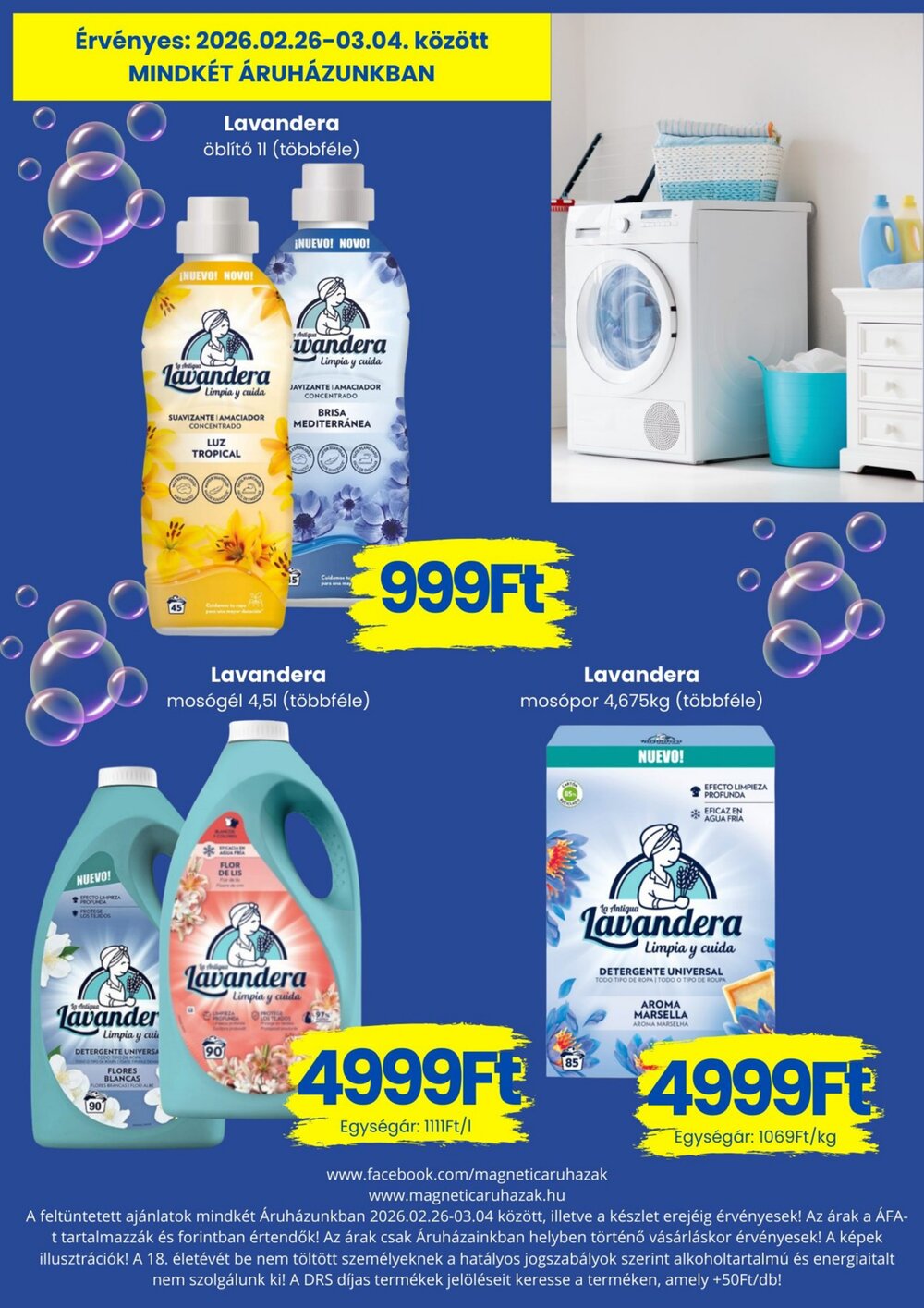 Magnetic áruházak akciós újság 2026.02.26-tól - 5. oldal.