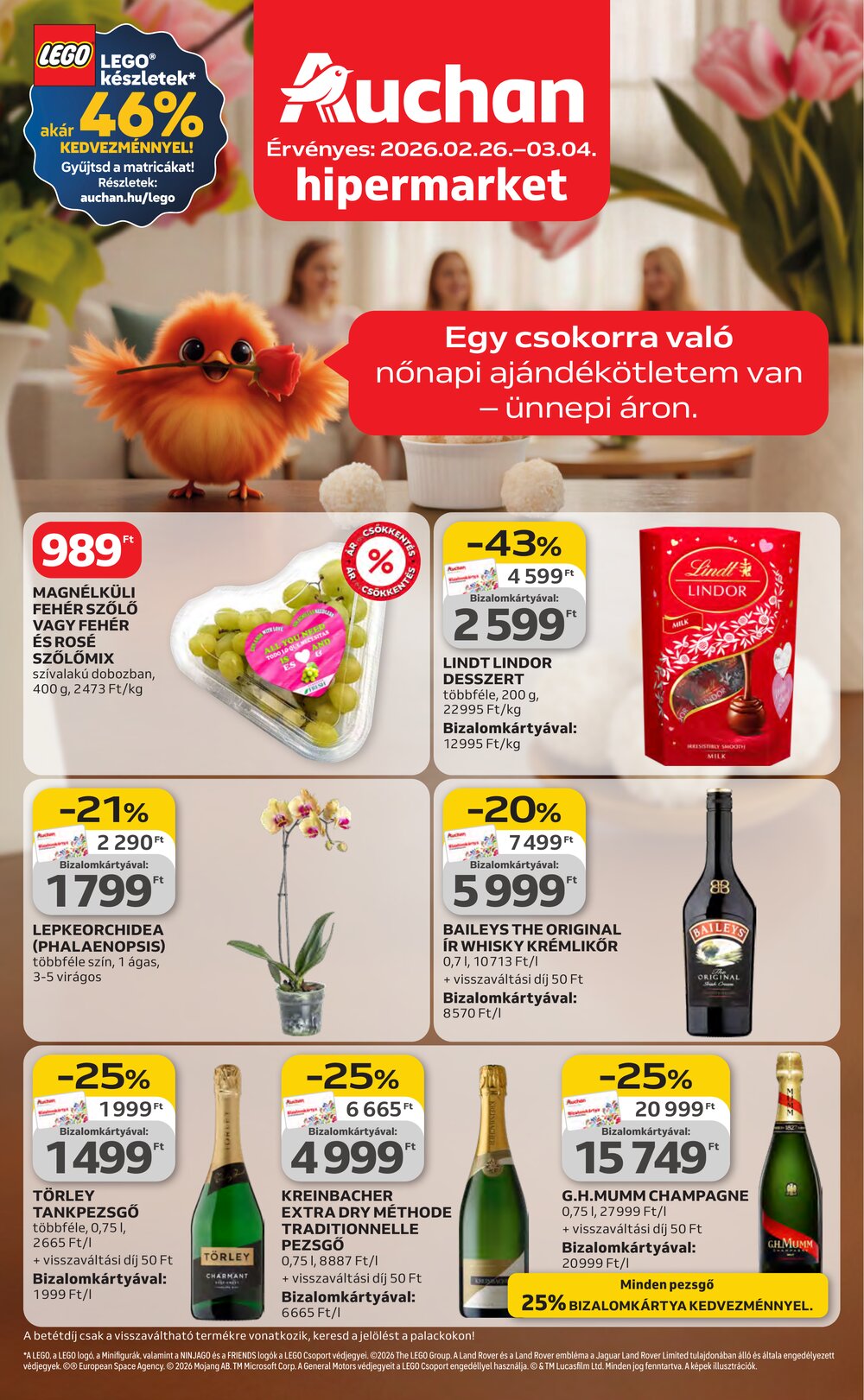Auchan akciós újság 2026.02.26-tól - 1. oldal.