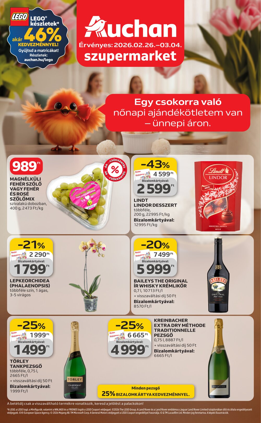 Auchan akciós újság 2026.02.26-tól - 1. oldal.