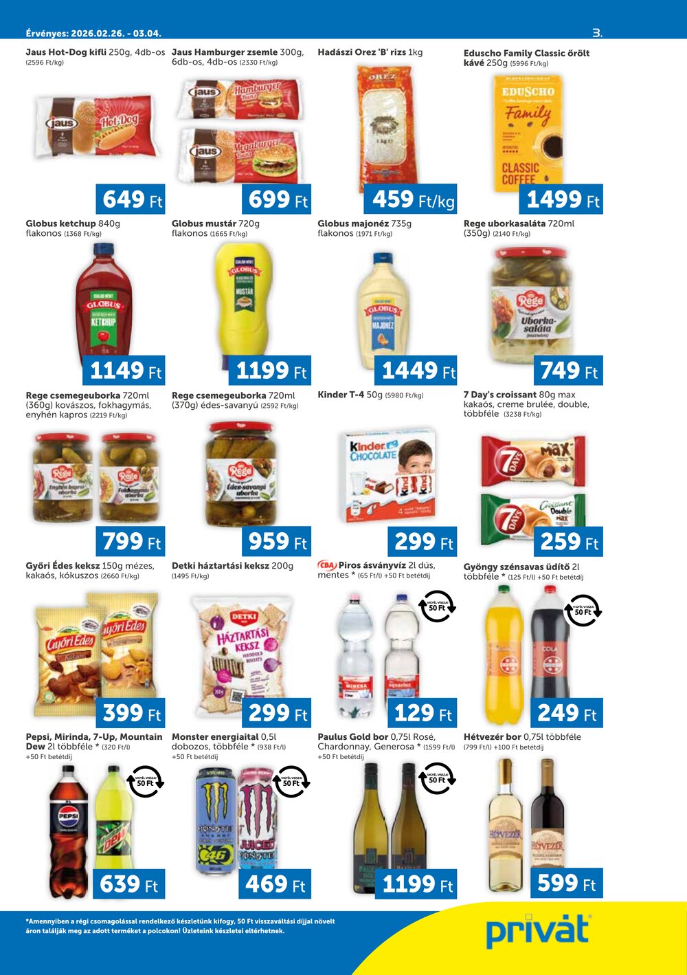 Privát akciós újság 2026.02.26-tól - 3. oldal.